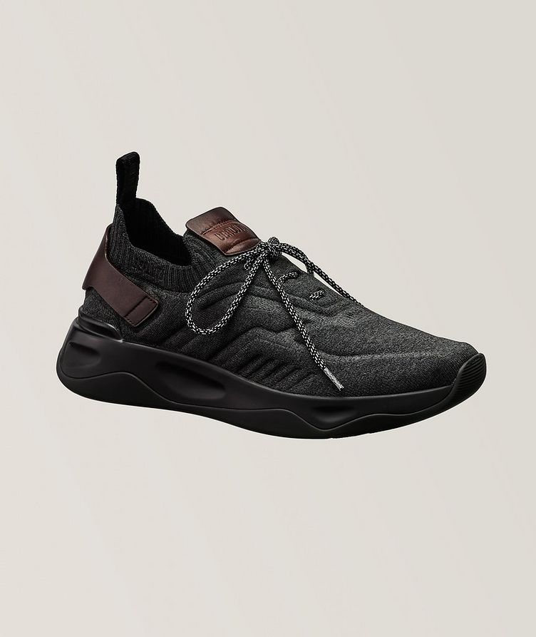 Shadown Knit & Leather Sneakers image 0