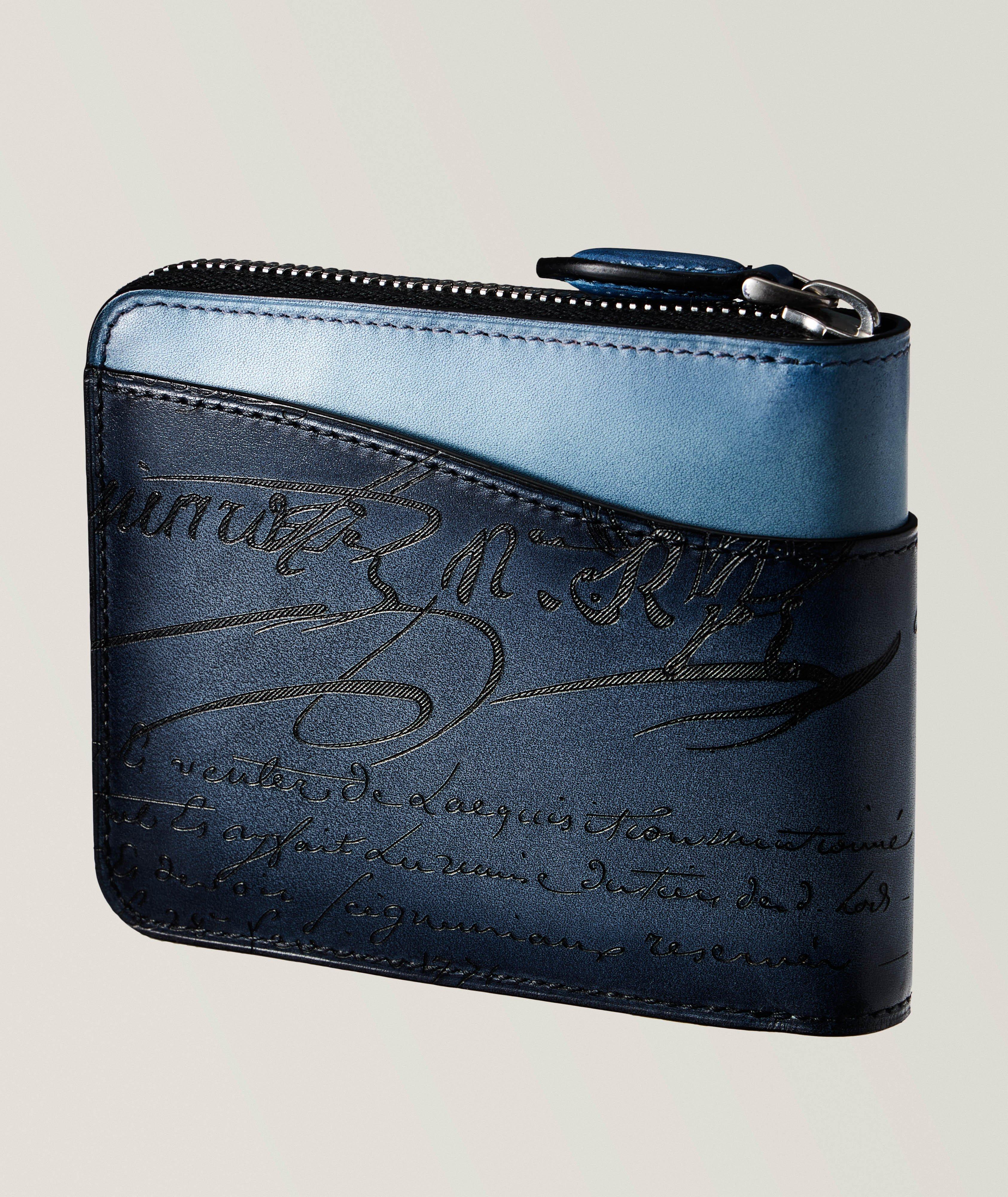 Scritto Leather Bifold Zip Wallet image 1