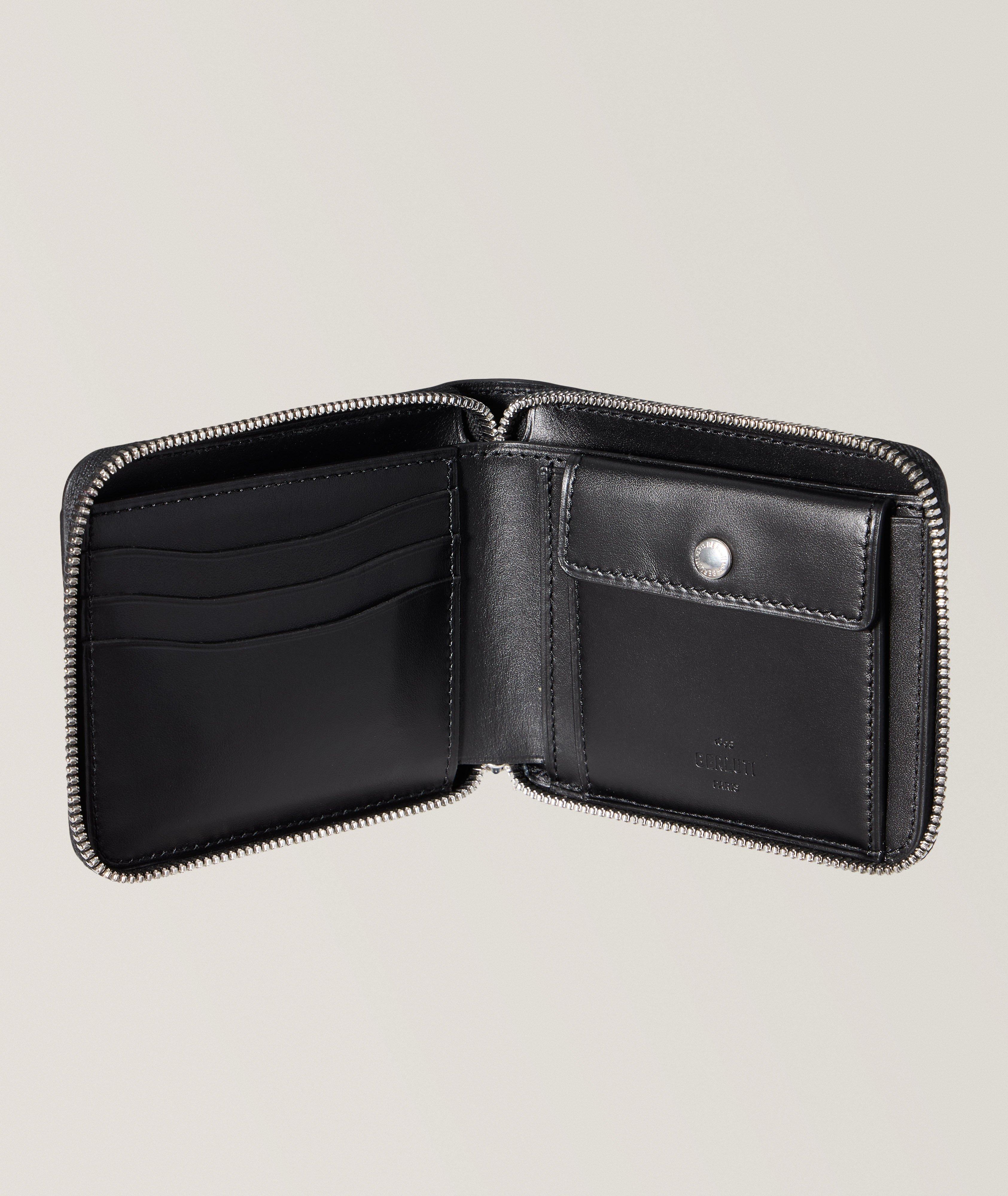 Berluti Scritto Leather Bifold Zip Wallet | Wallets | Harry Rosen