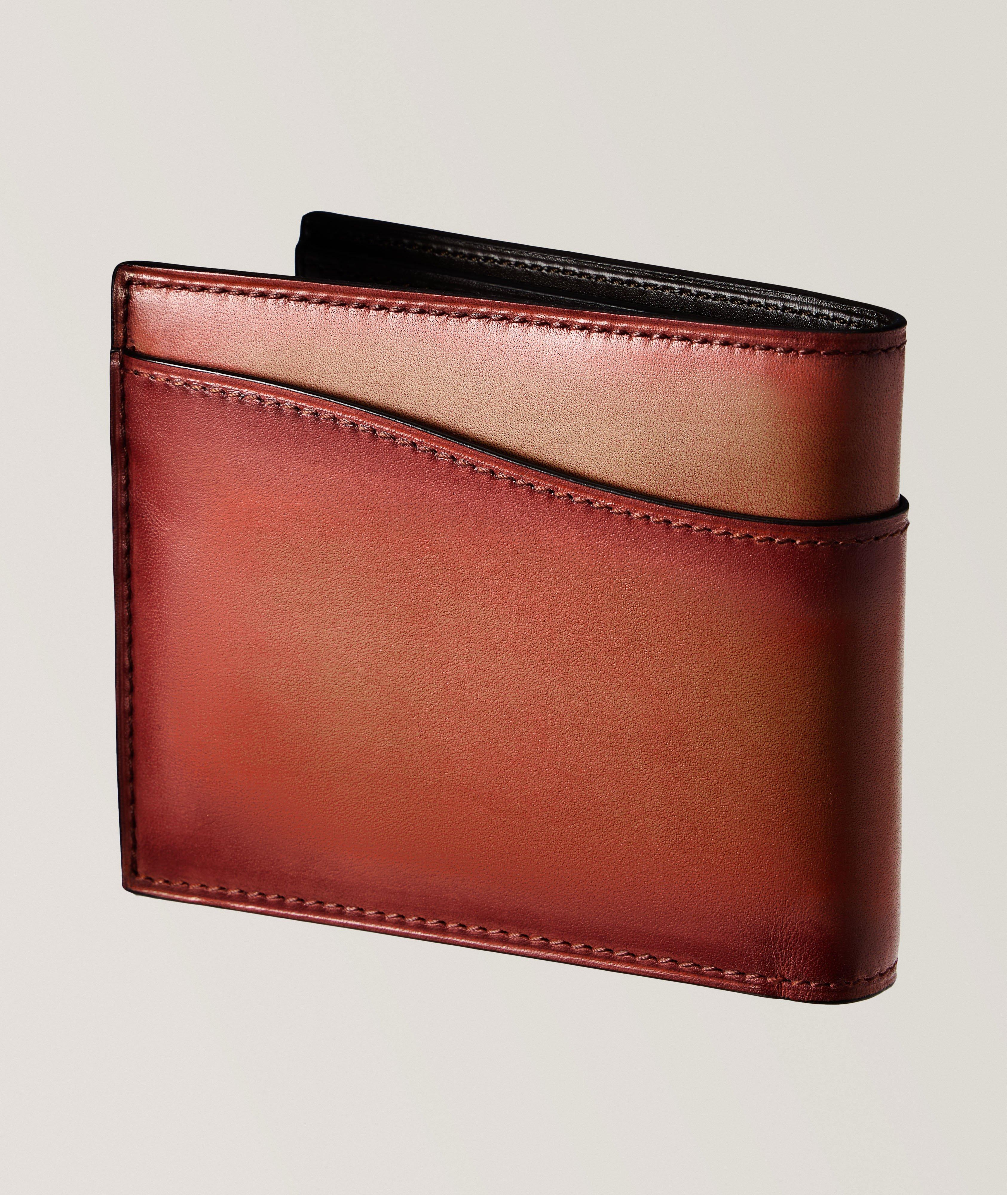 Makore Slim Scritto Leather Bifold Wallet image 1