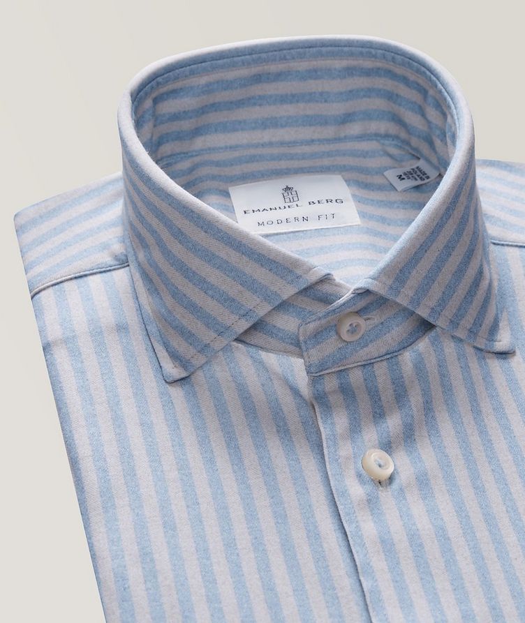 Slim-Fit Striped Modern 4-Flex Jersey Cotton Shirt image 1