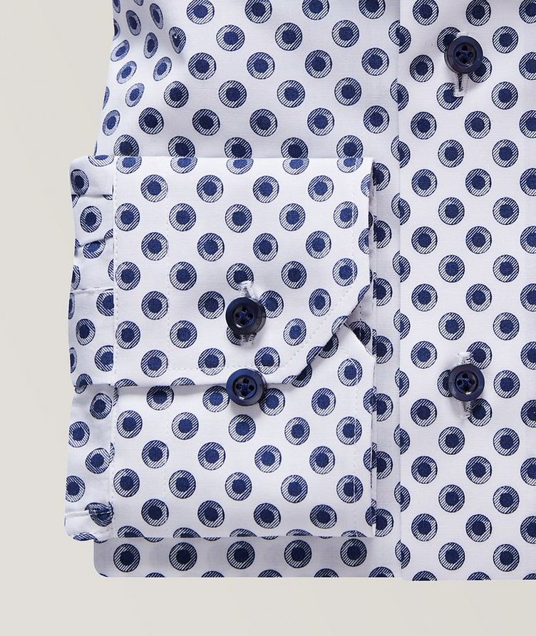 Chemise habillée en popeline de coton extensible à motif image 3