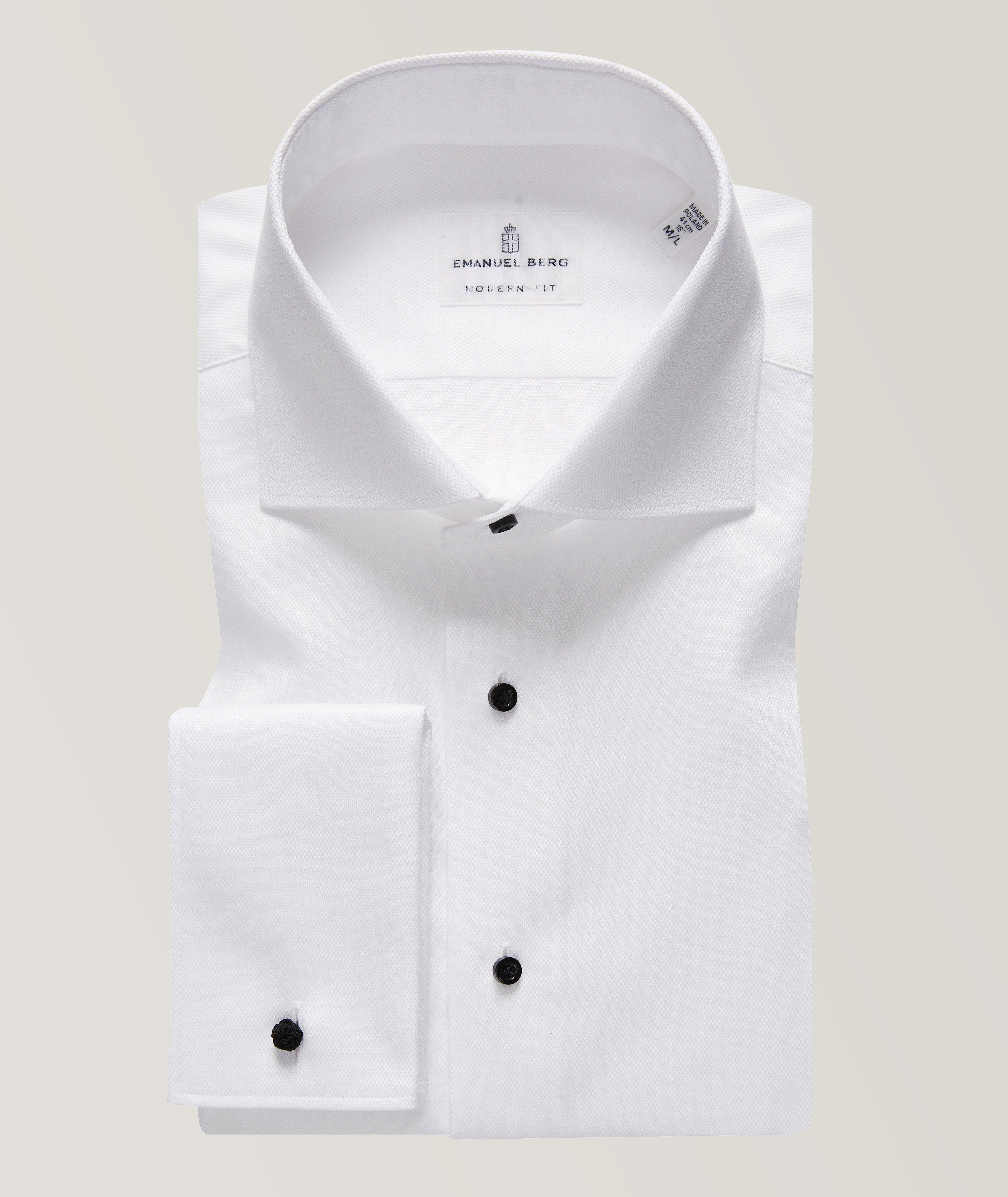 Formal James Bond Solid Dress Shirt image 0