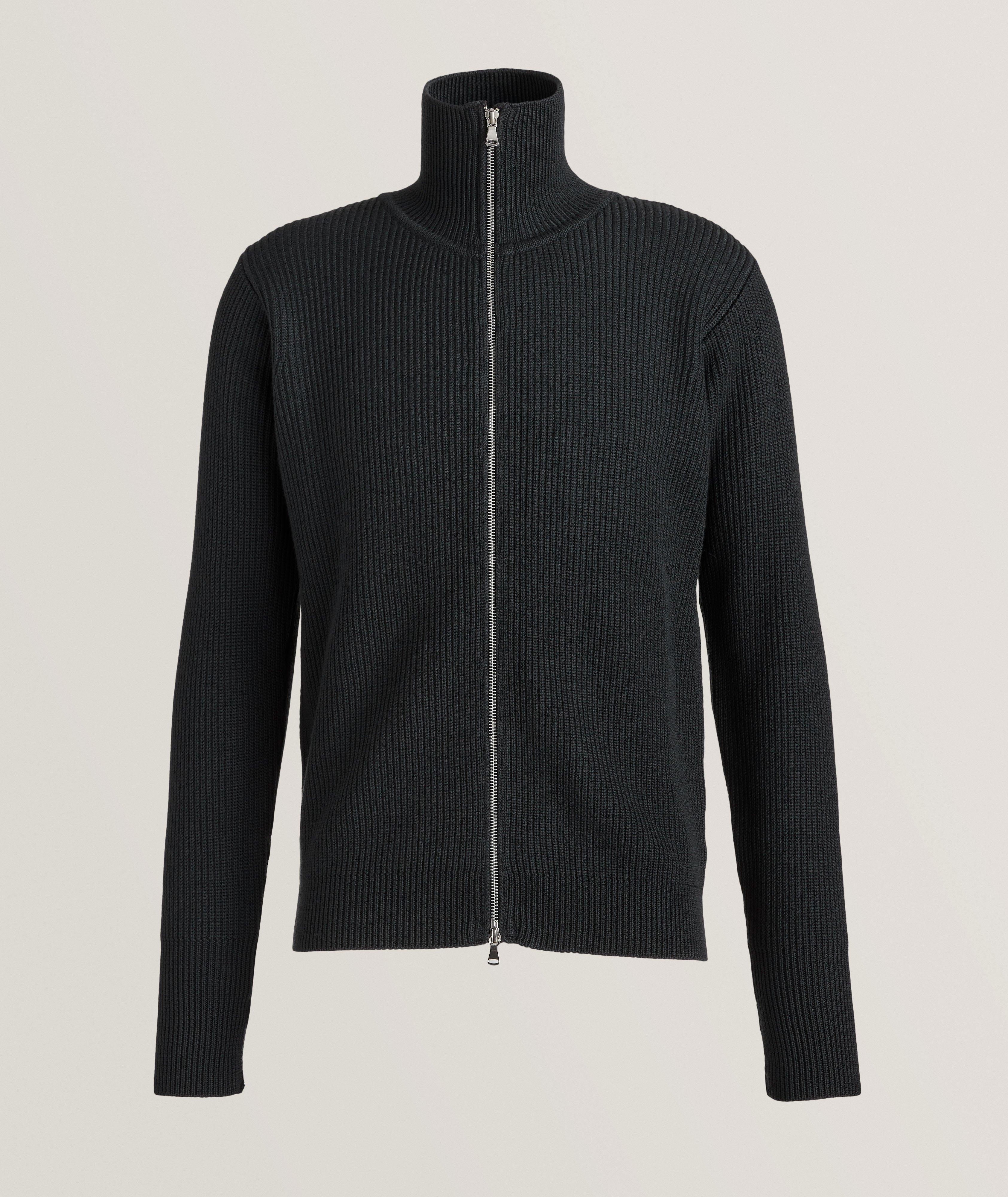 Pull en laine à col roulé et à glissière image 0