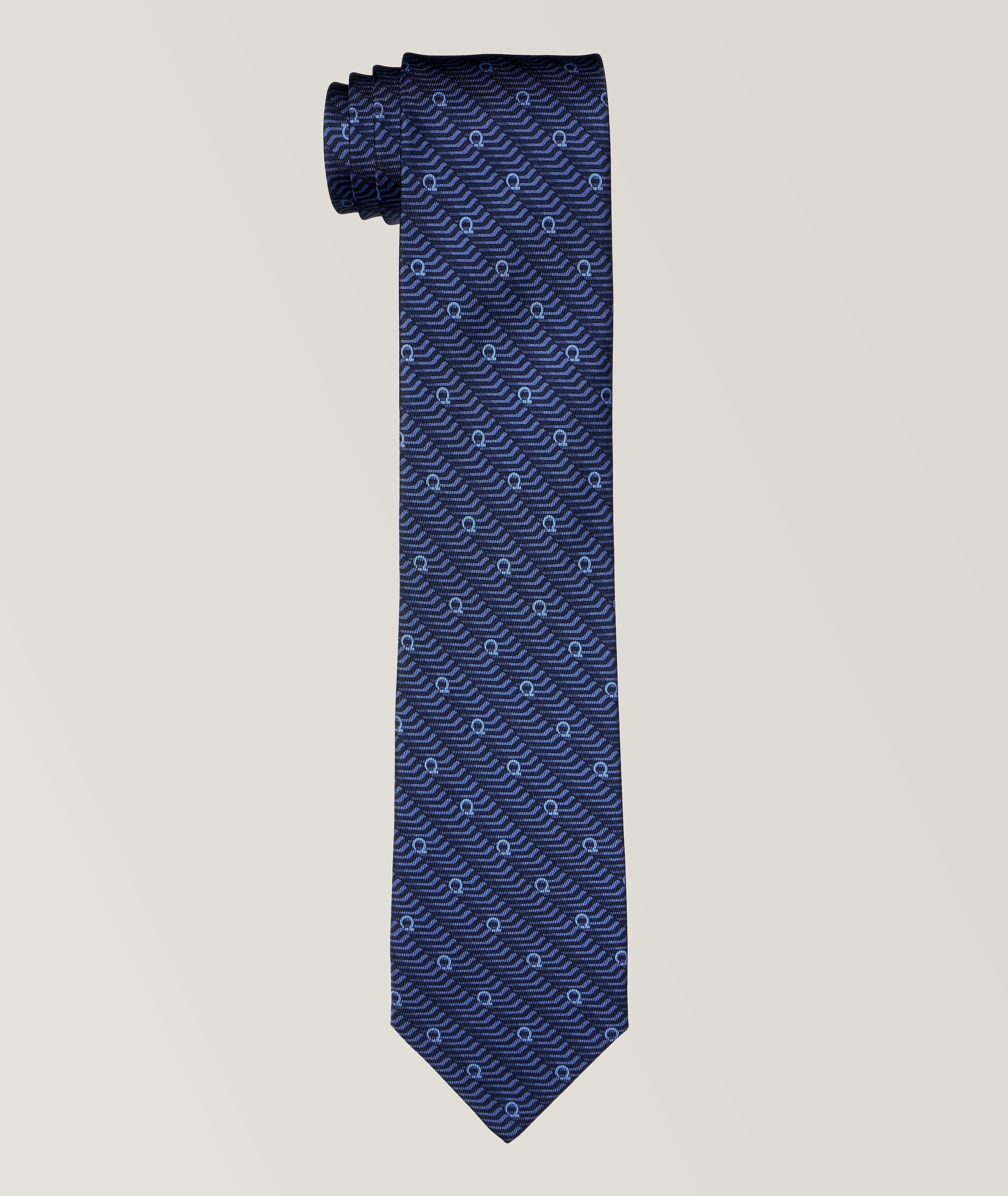 Cravate en soie à motif texturé image 0