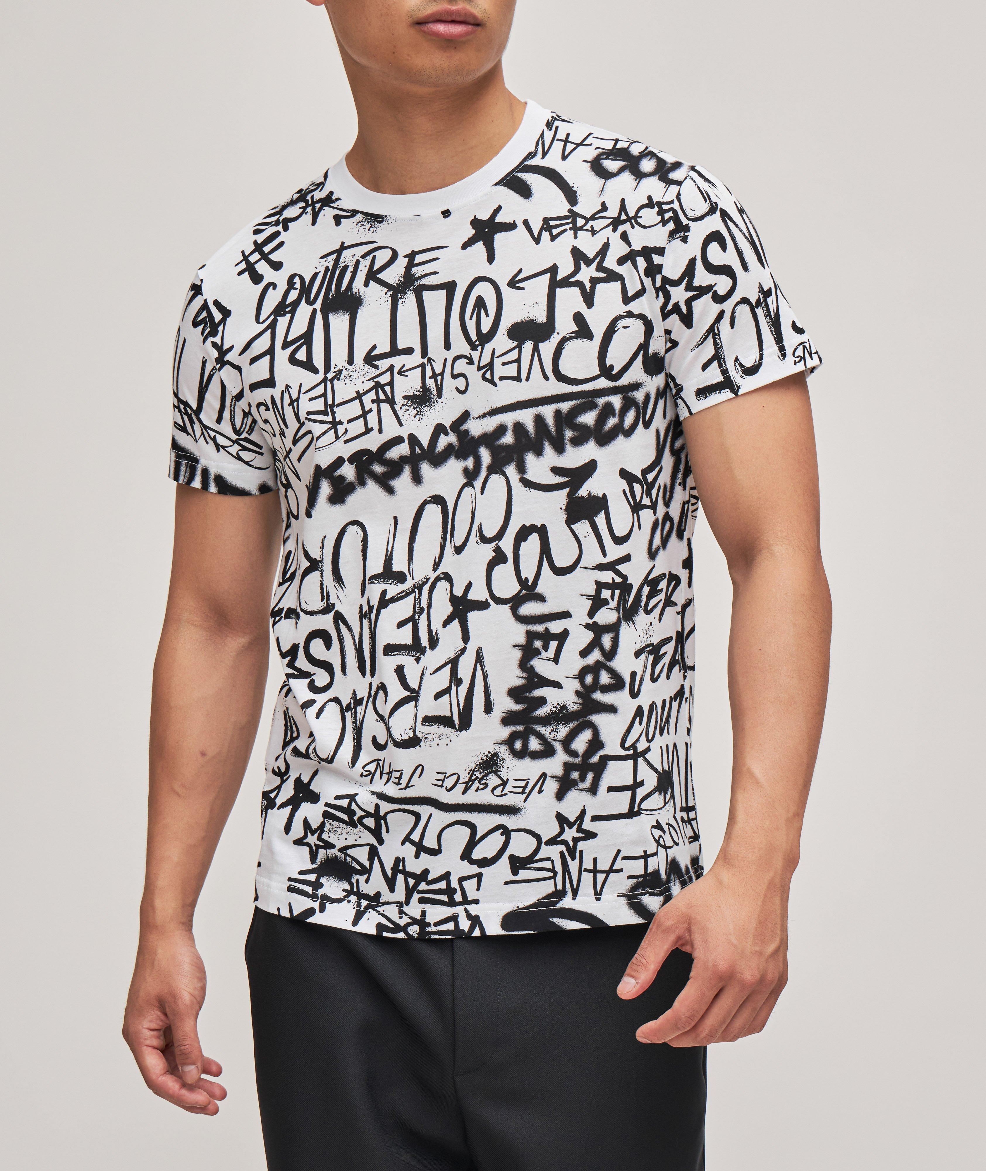 Graffiti Logo Cotton T-Shirt image 1