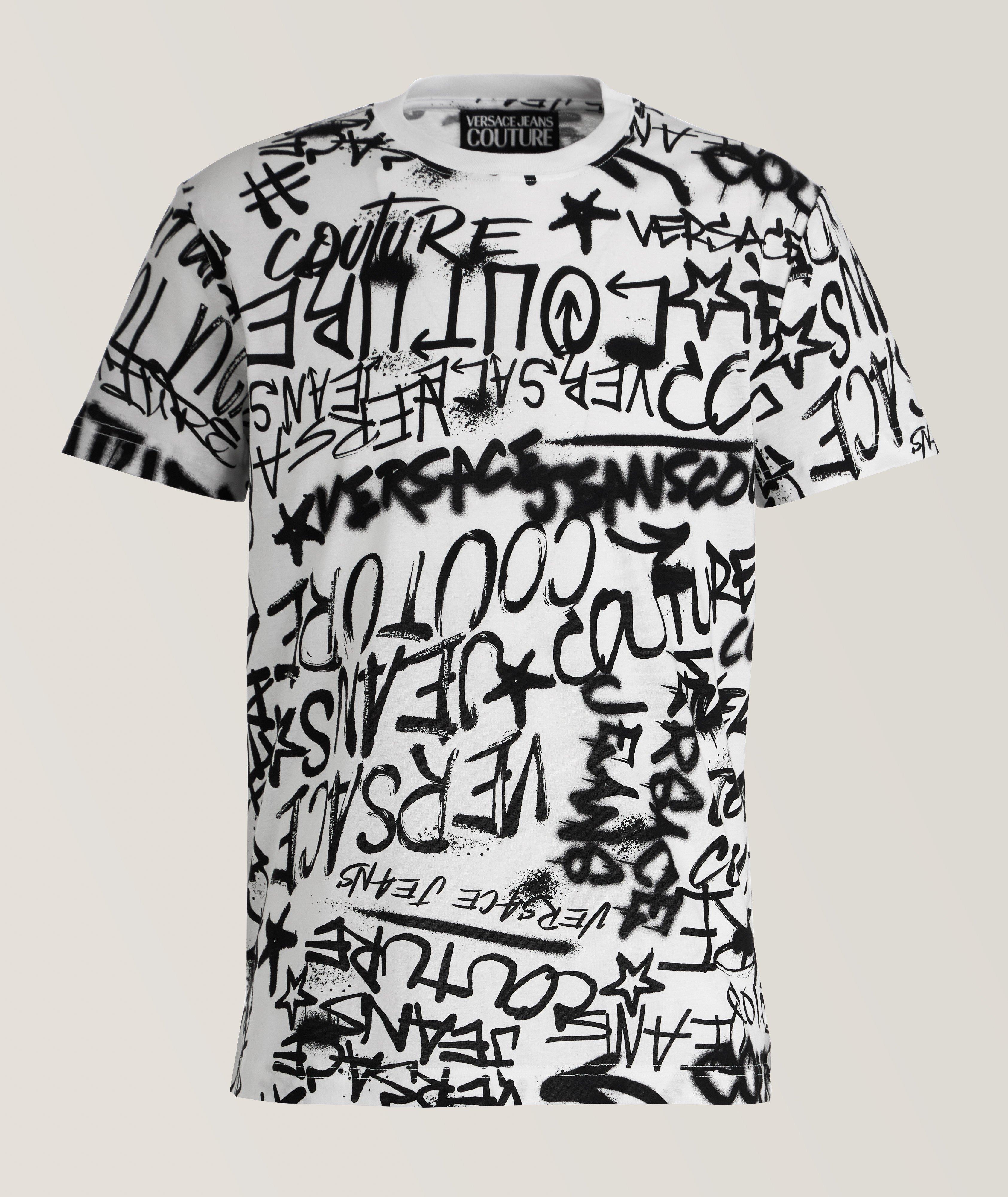 Graffiti Logo Cotton T-Shirt image 0