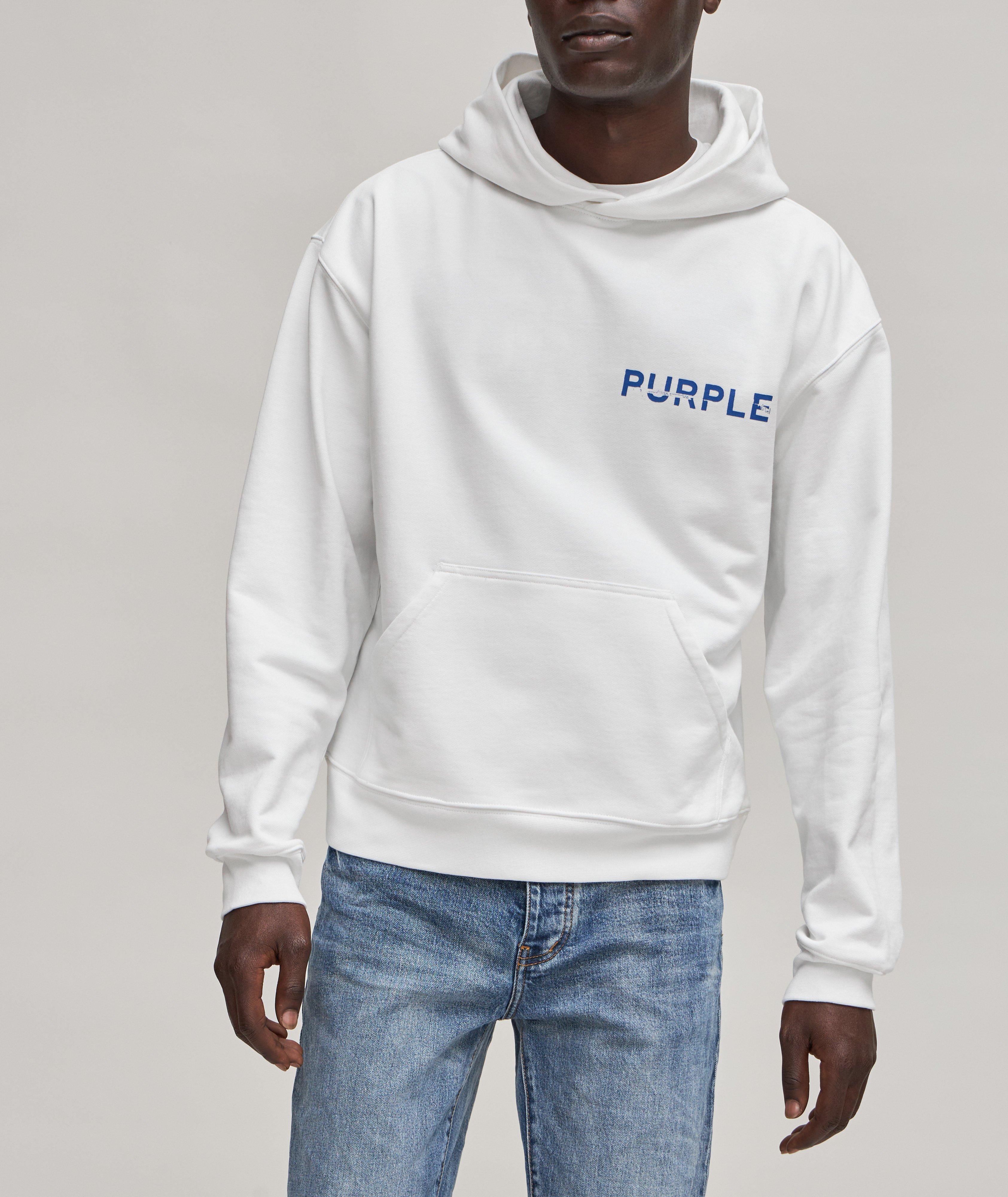 Pull en coton avec logo à capuchon image 1