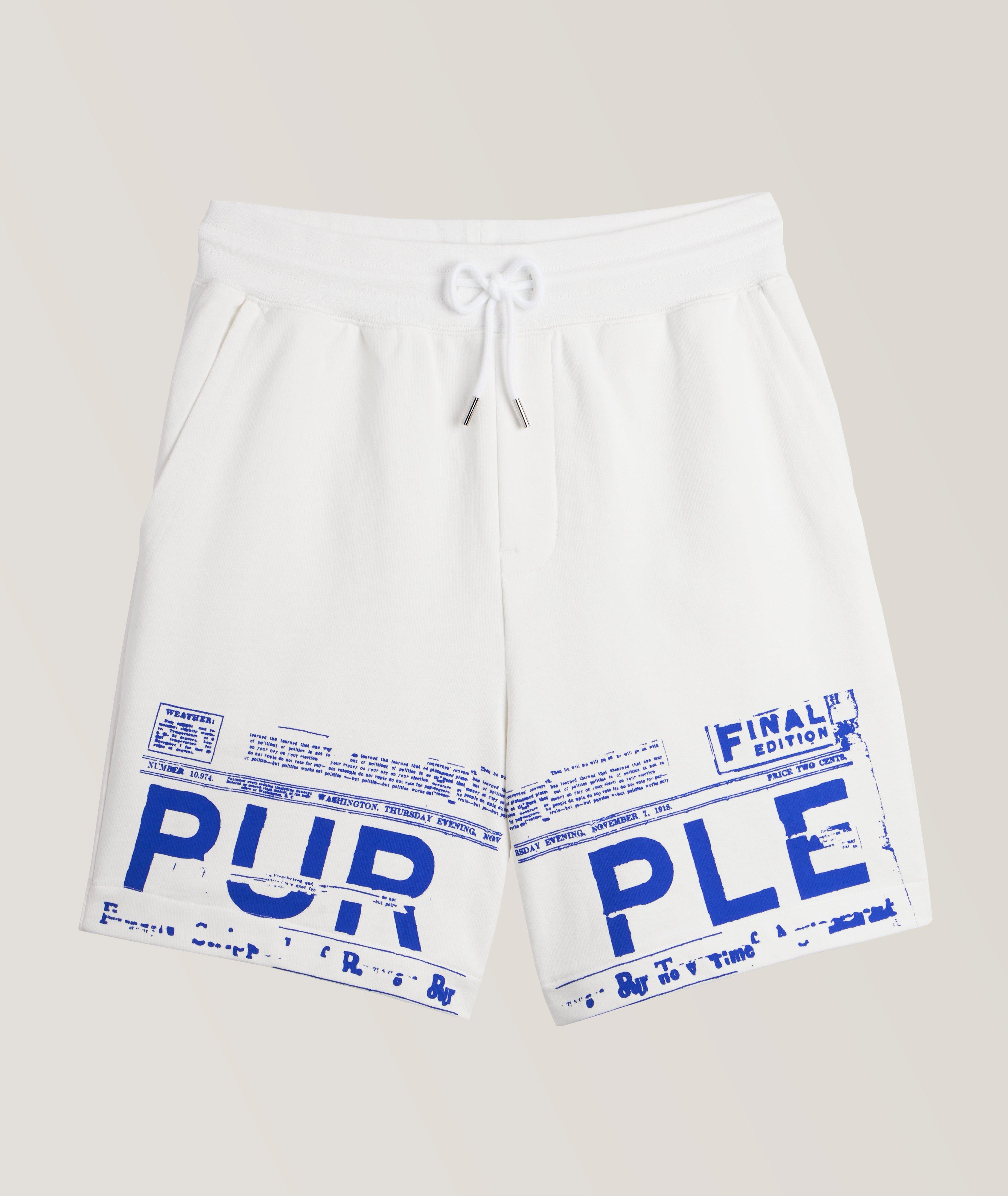 Short sport en coton avec logo image 0