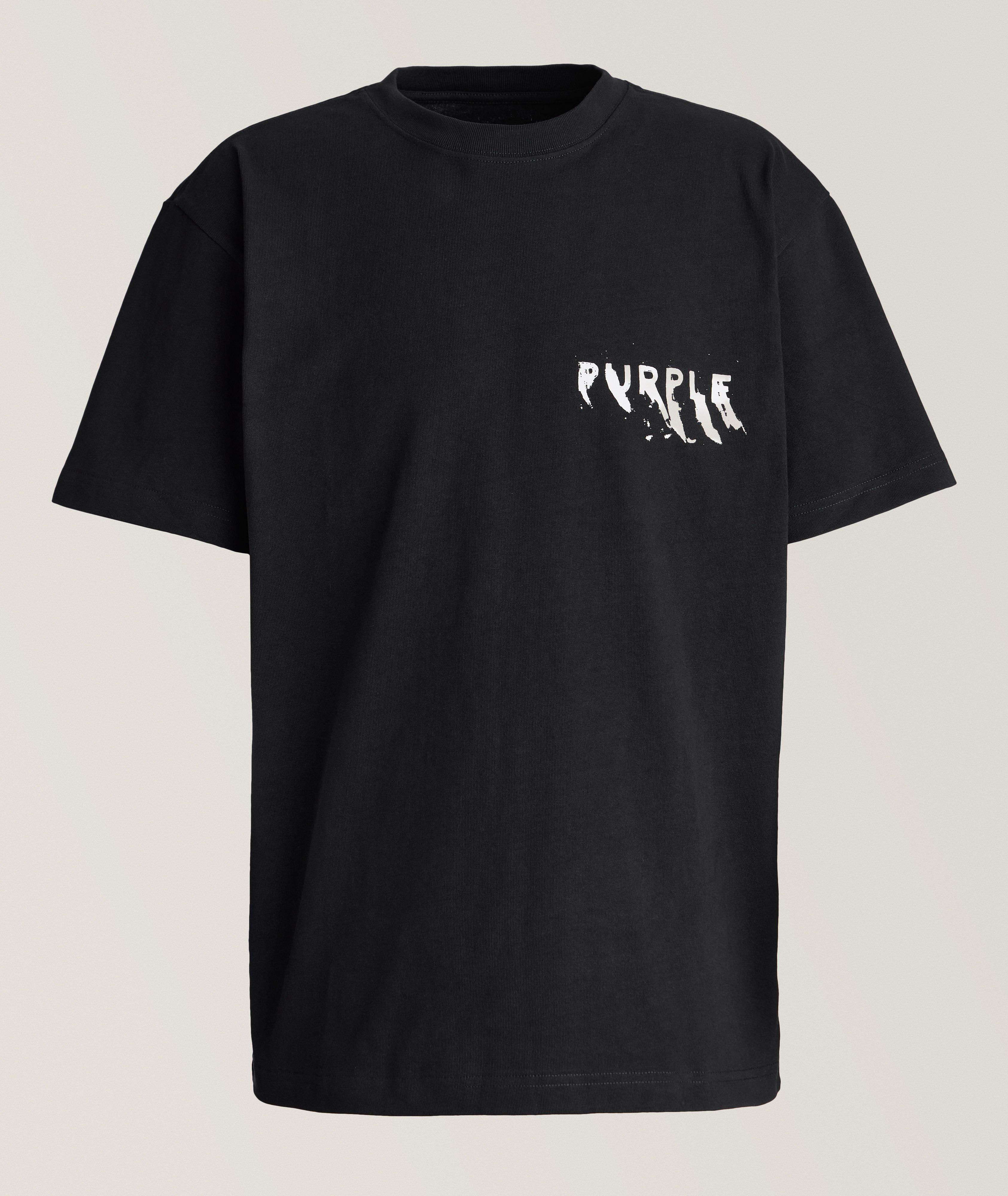 P117 Splattered Paint Logo Cotton T-Shirt
