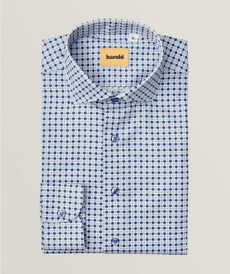Harold Slim-Fit Geometric Dress Shirt