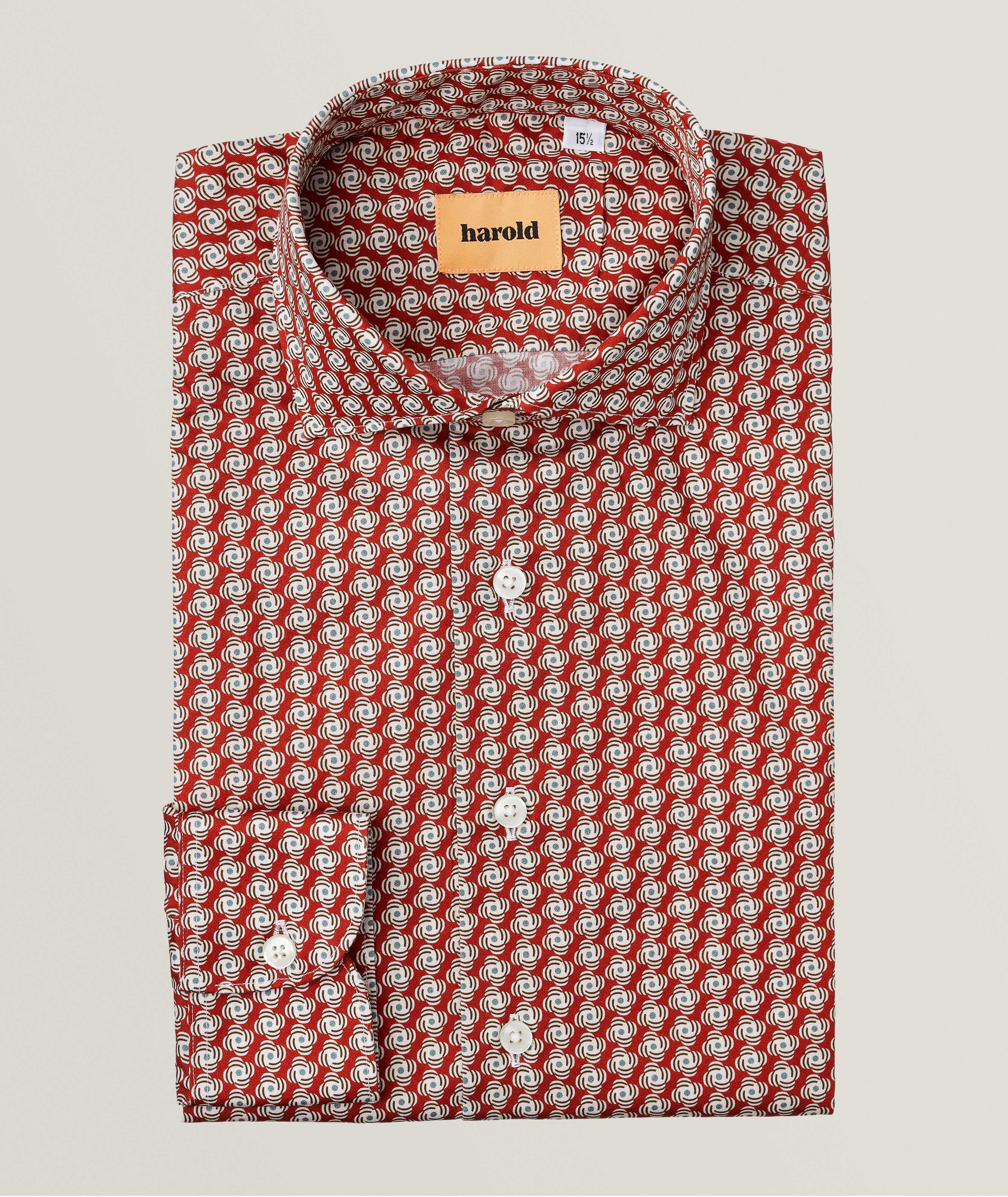 Patterned 2025 dress shirts