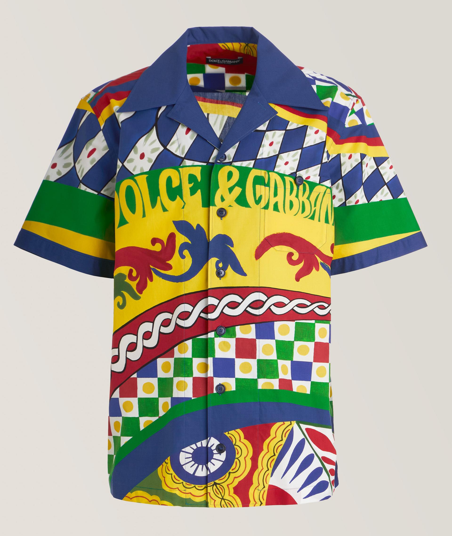 Carretto Collection Camp Collar Cotton Shirt image 0