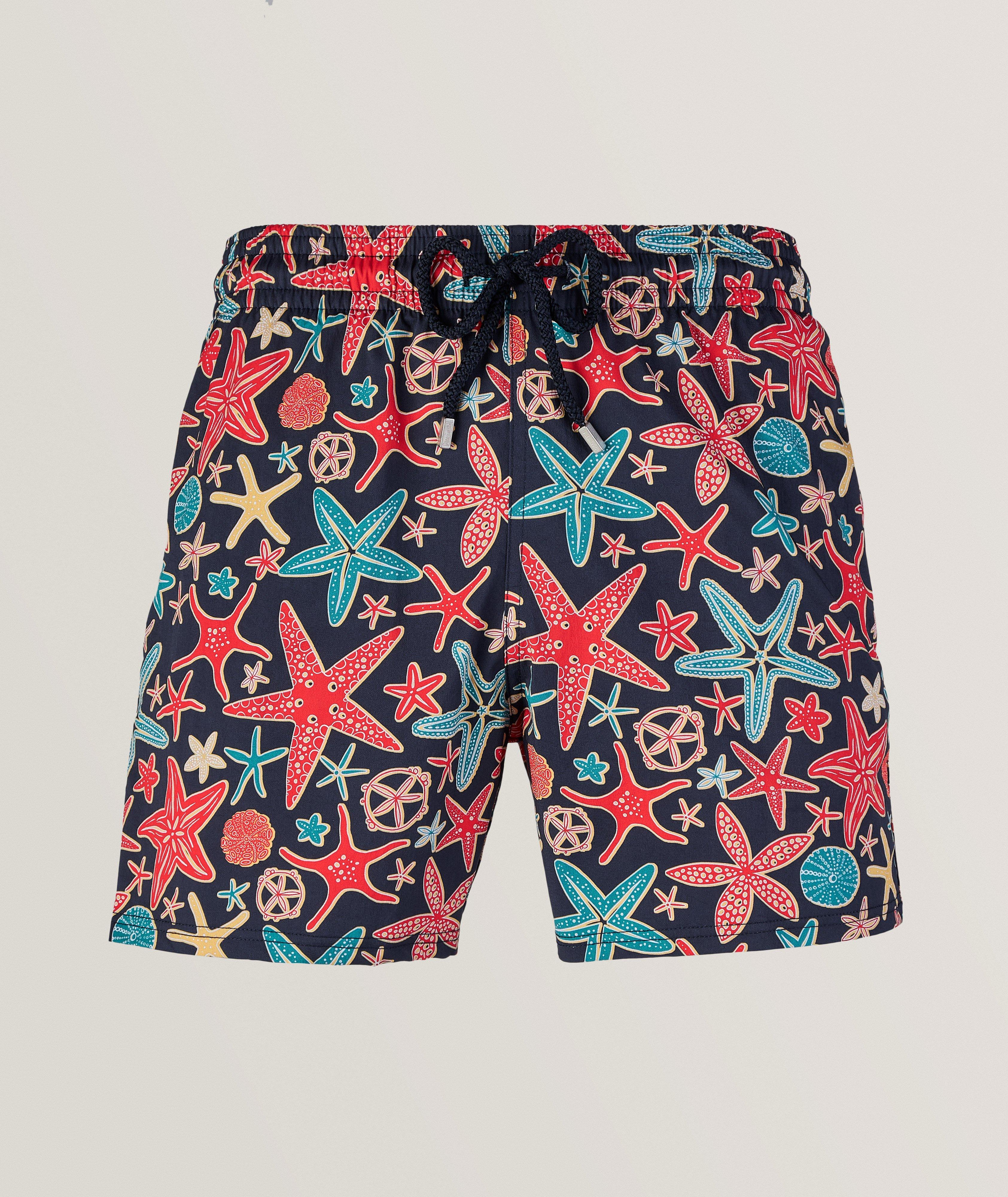 Swim Shorts in Orange Honeycomb Print – Budd London