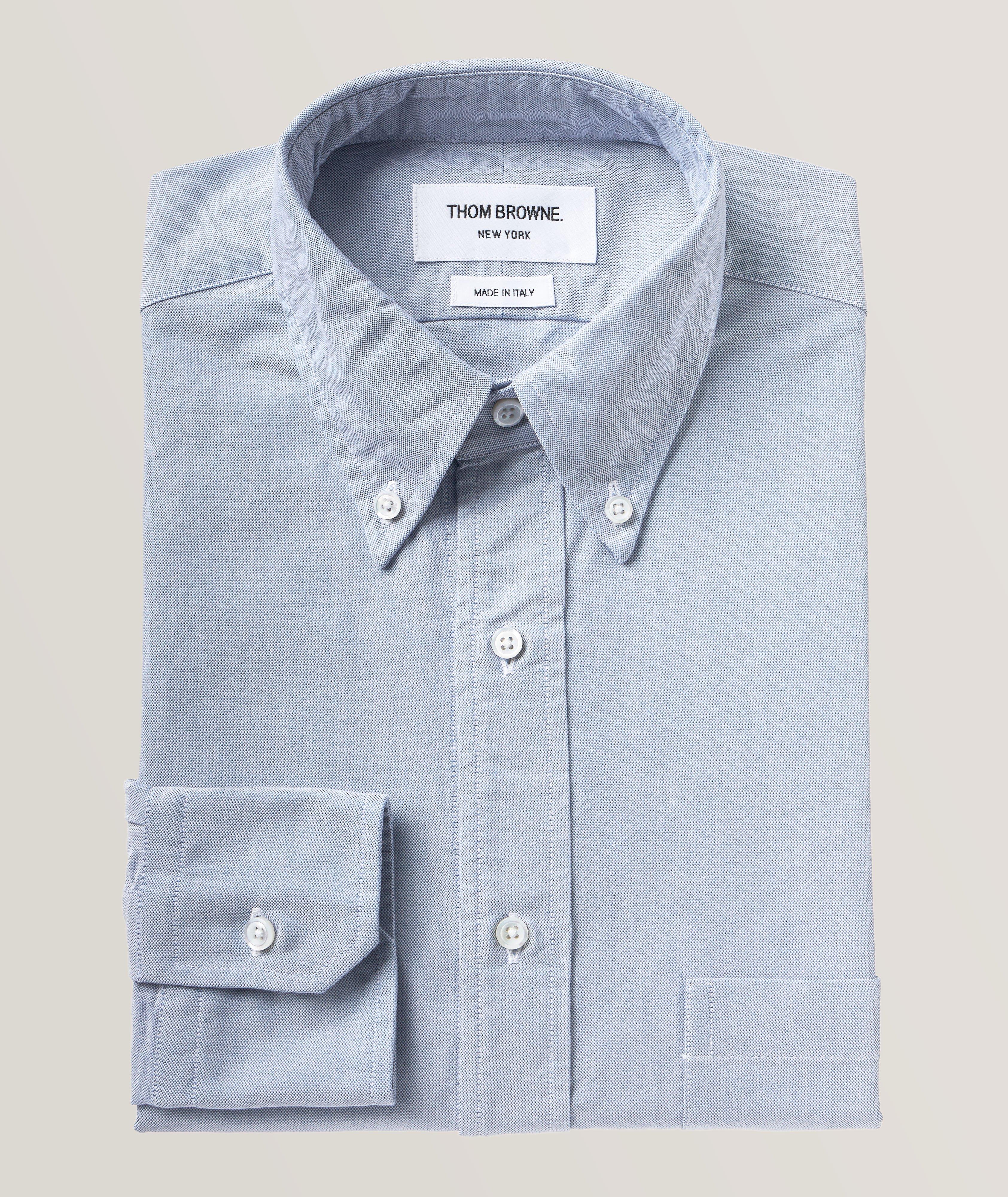 Thom Browne Grosgrain Lined Oxford Shirt