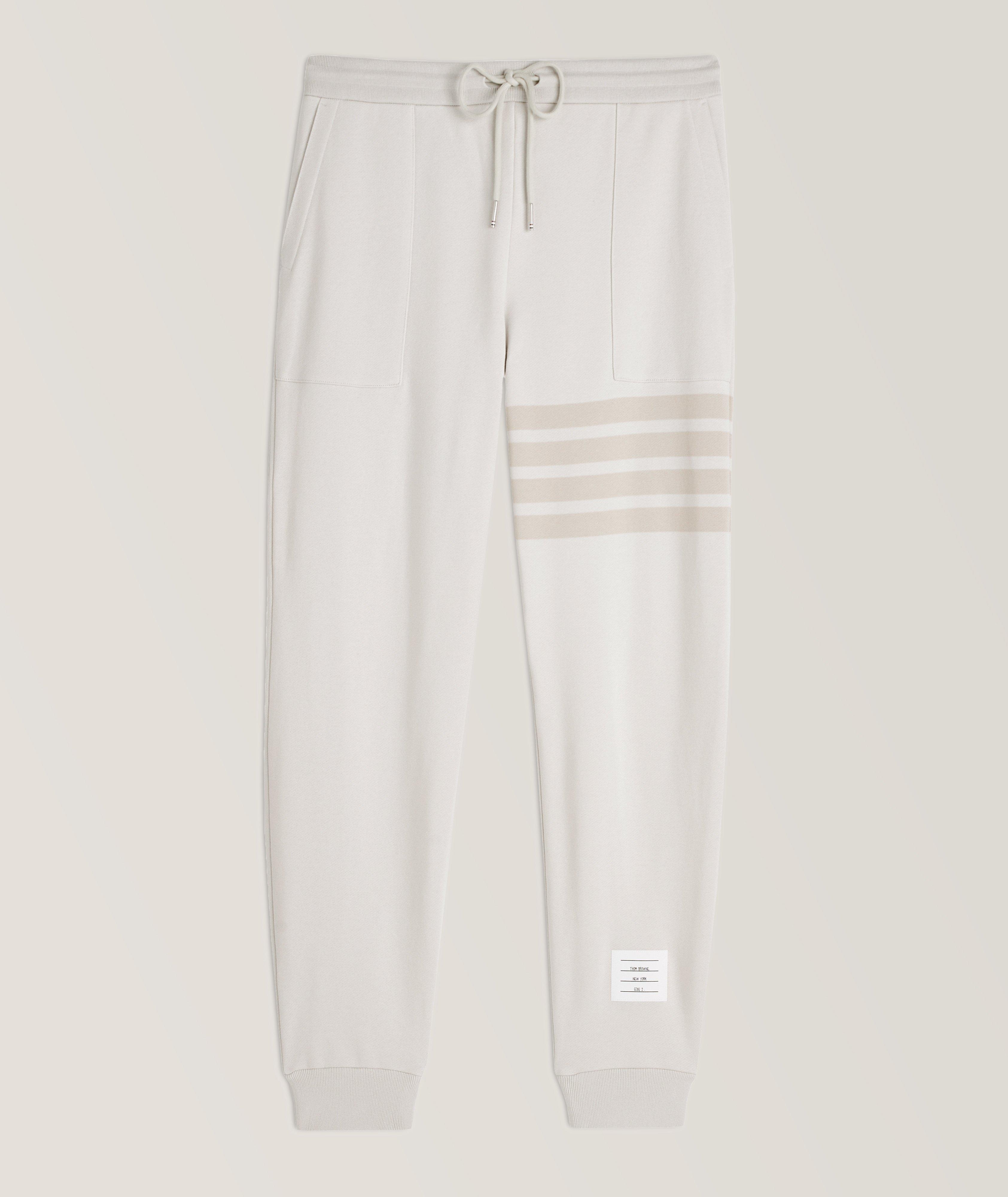 Tonal 4-Bar Cotton Joggers  image 0