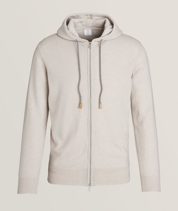 Cashmere Knit Full-Zip Hoodie image 0