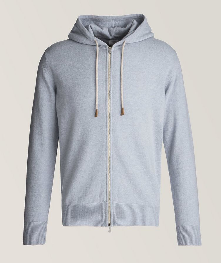 Cashmere Knit Full-Zip Hoodie image 0