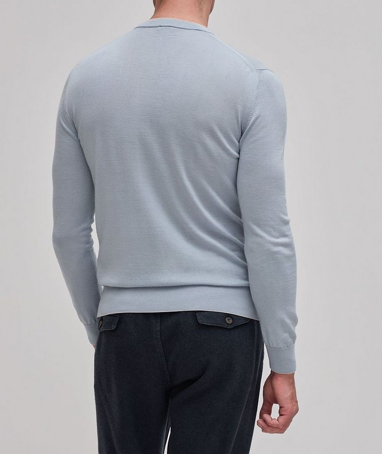 Wool Silk-Tipped Mock Layer Sweater image 2