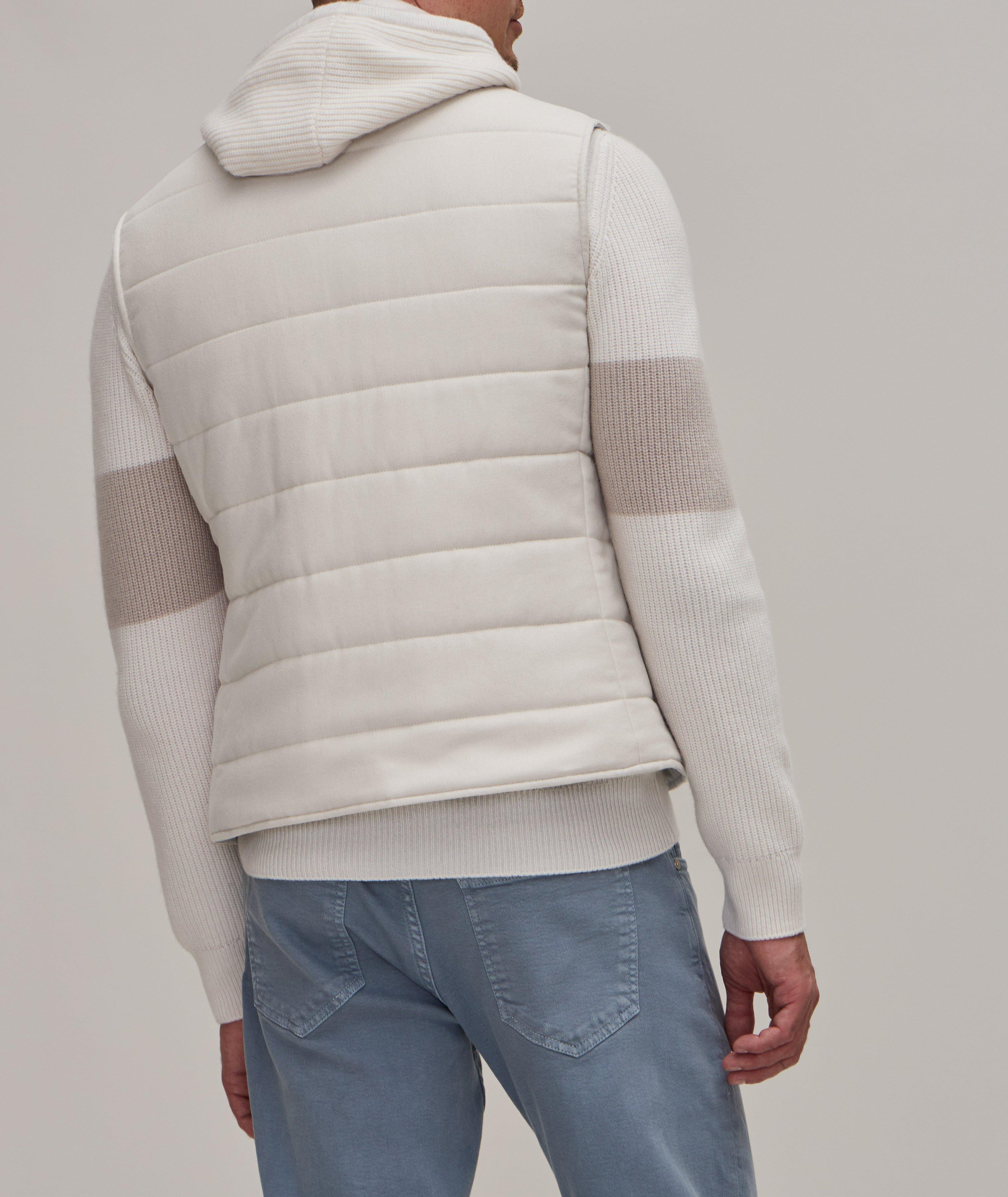 Platinum Reversible Silk-Cashmere Vest  image 2