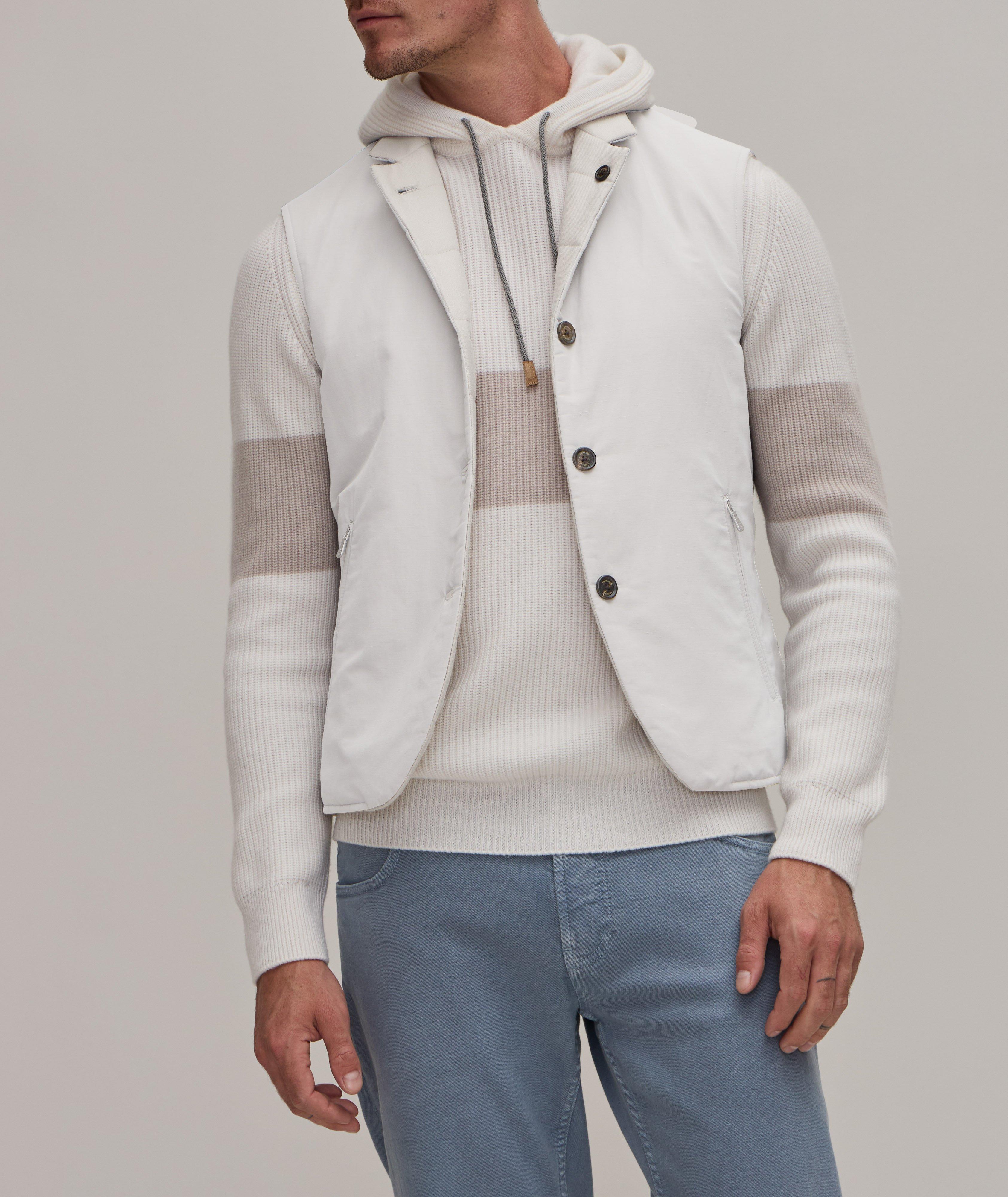 Platinum Reversible Silk-Cashmere Vest  image 3