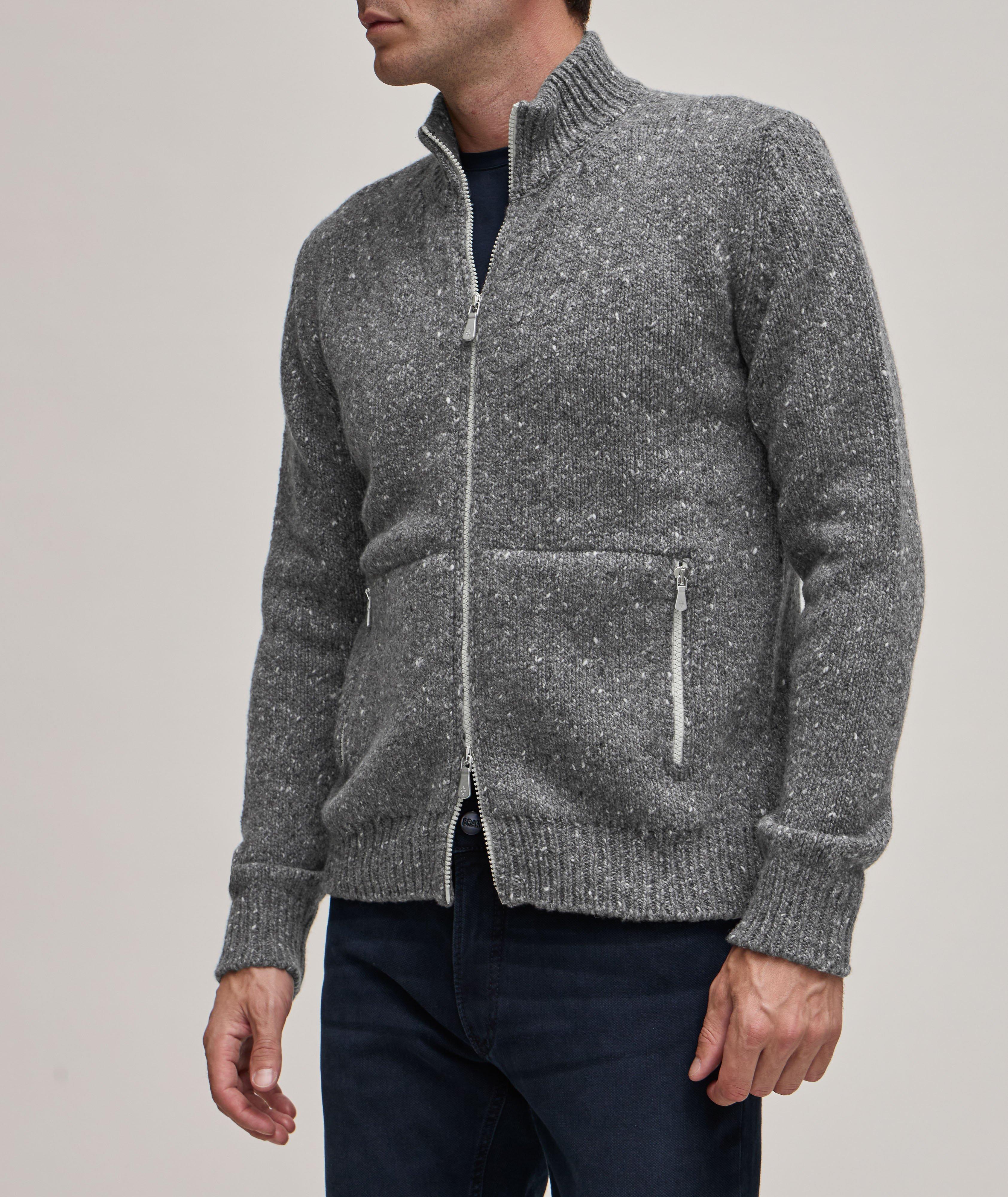 Full-Zip Wool-Blend Sweater image 1