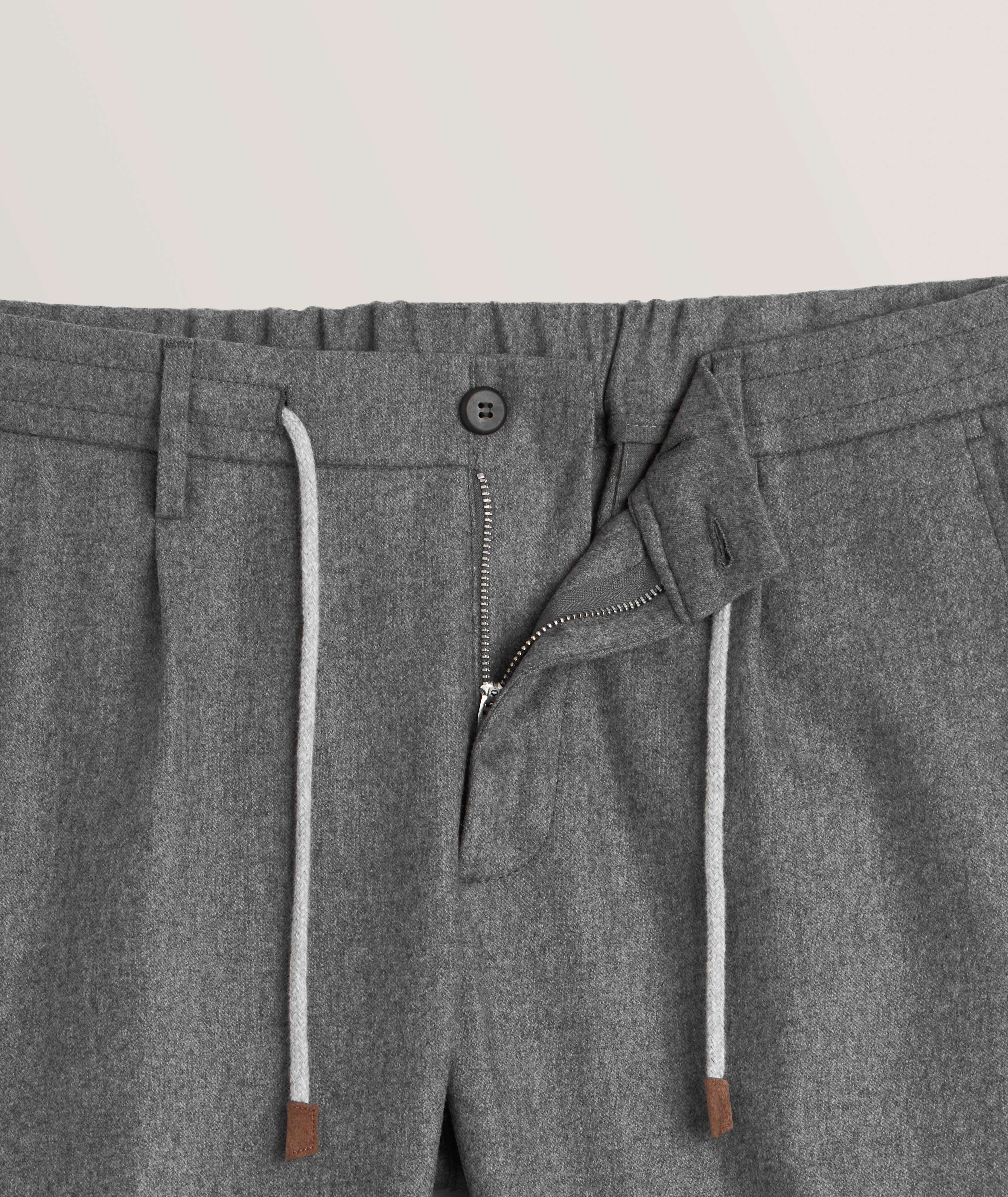 Pantalon sport en flanelle extensible image 1