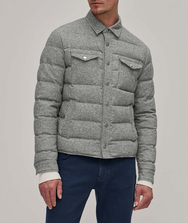 Wool, Silk & Cashmere-Blend Quilted Jacket image 1