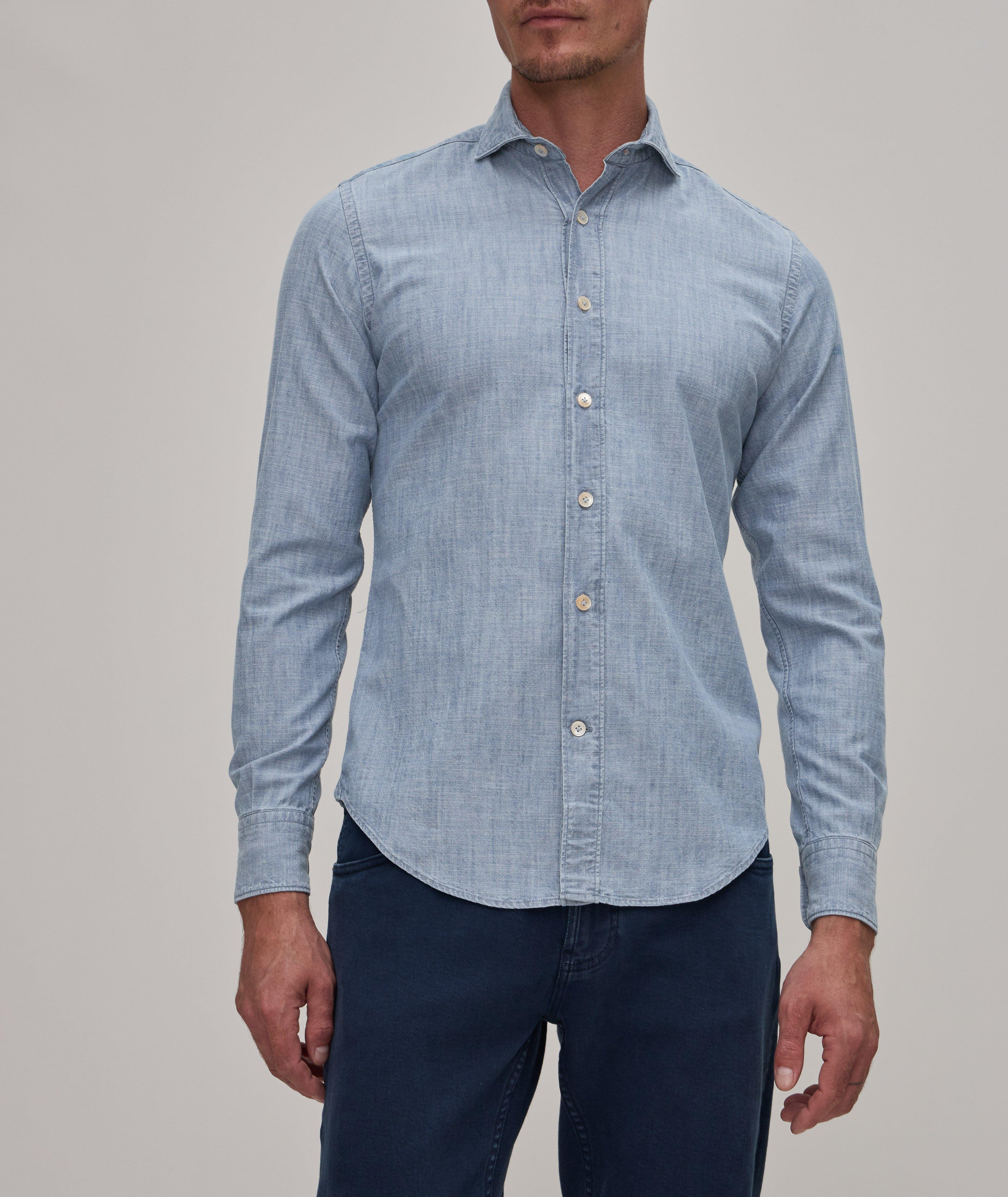 Chemise décontractée en denim image 1