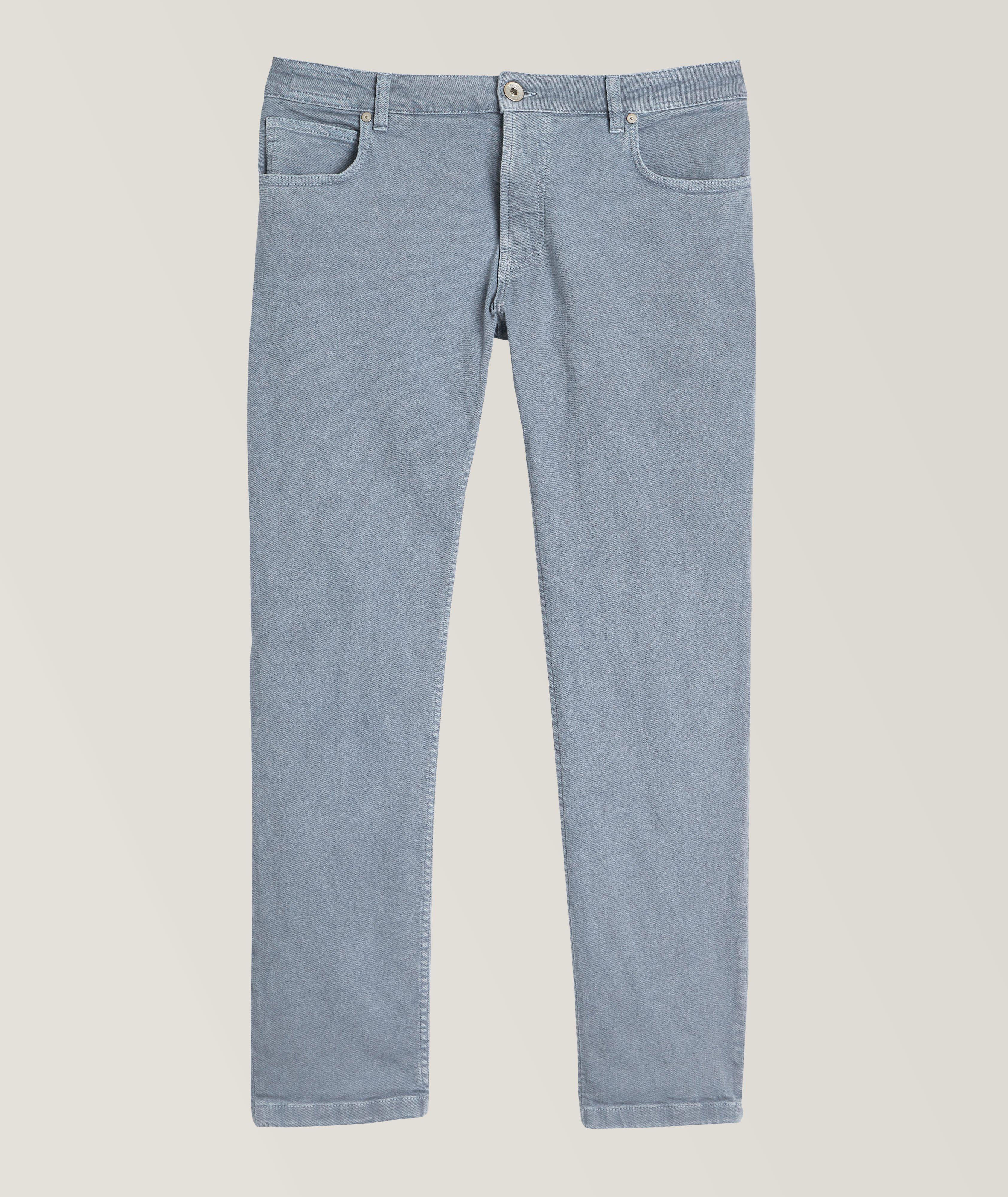 Slim-Fit Stretch-Cotton Jeans image 0
