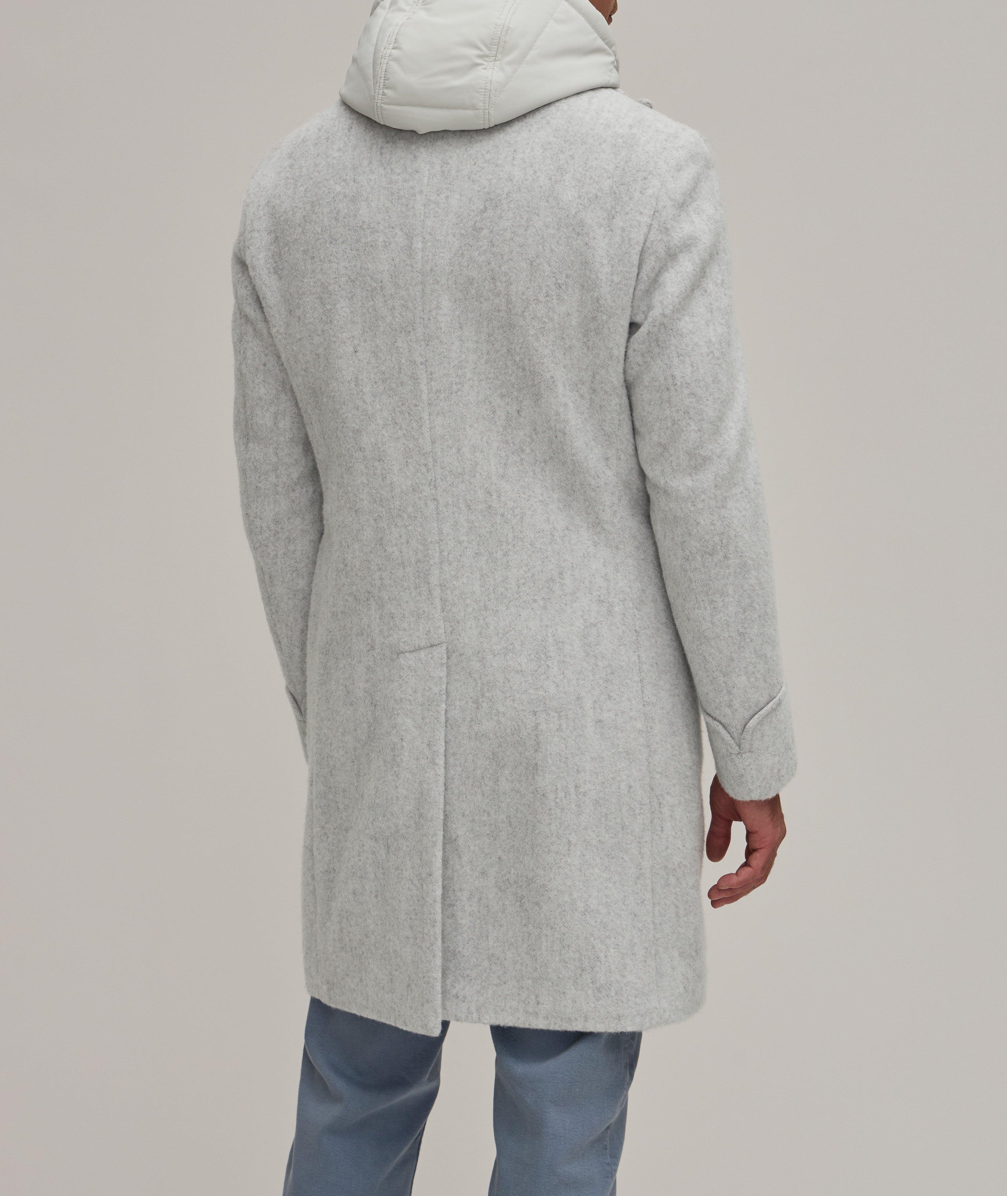 Alpaca Wool Overcoat With Removeable Hooded Bib image 2