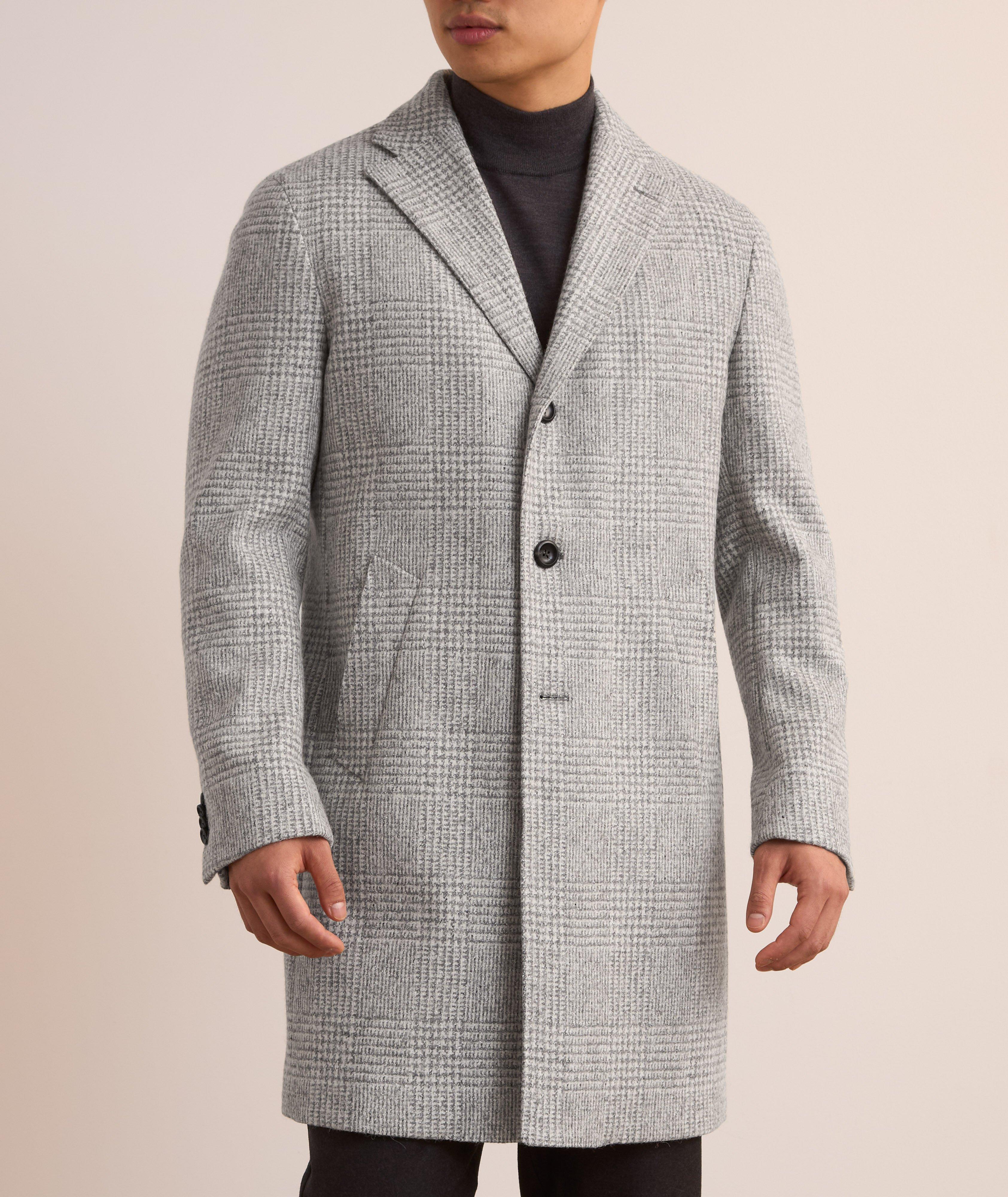 Glen Check Wool-Blend Overcoat image 1