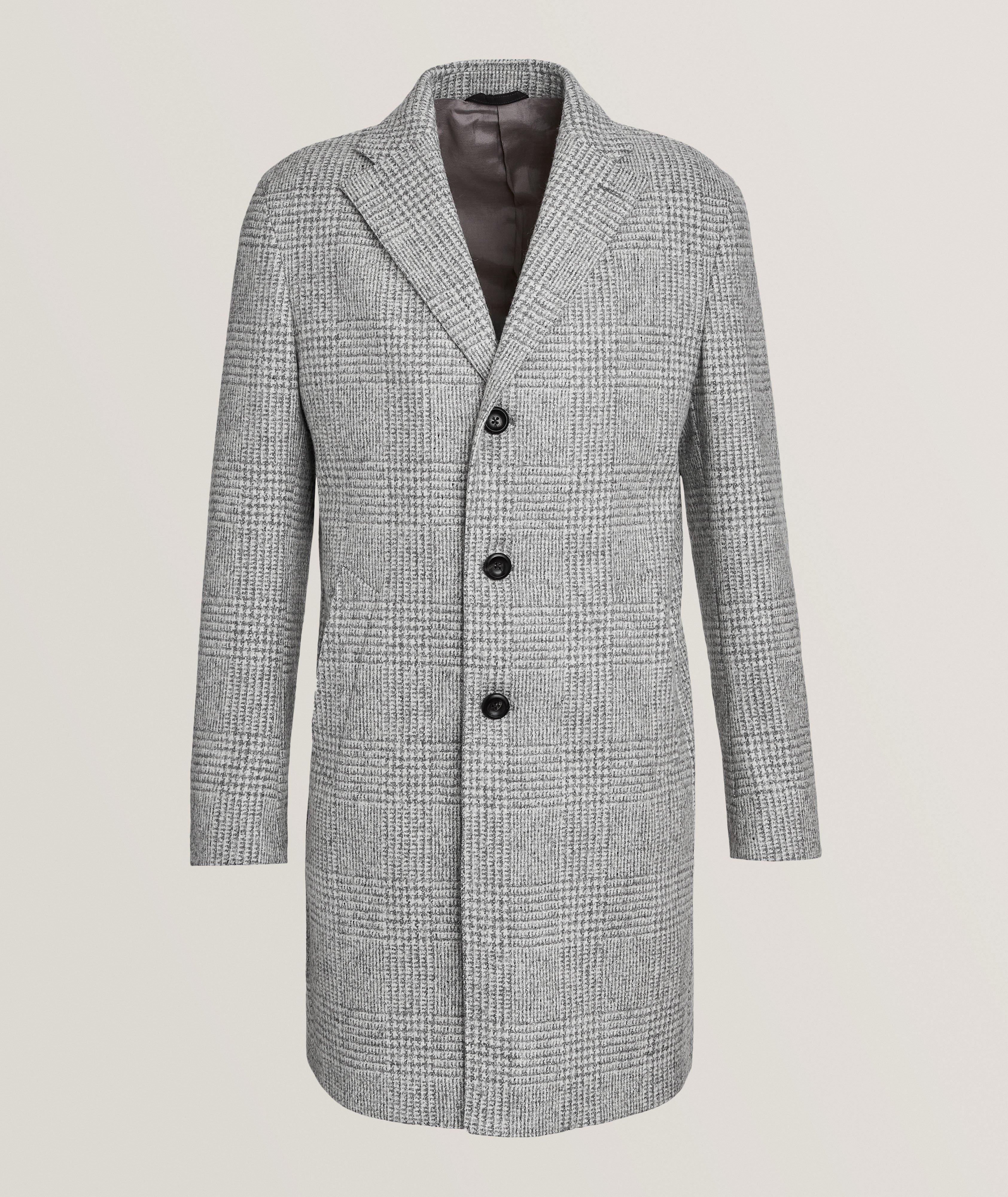 Glen Check Wool-Blend Overcoat image 0