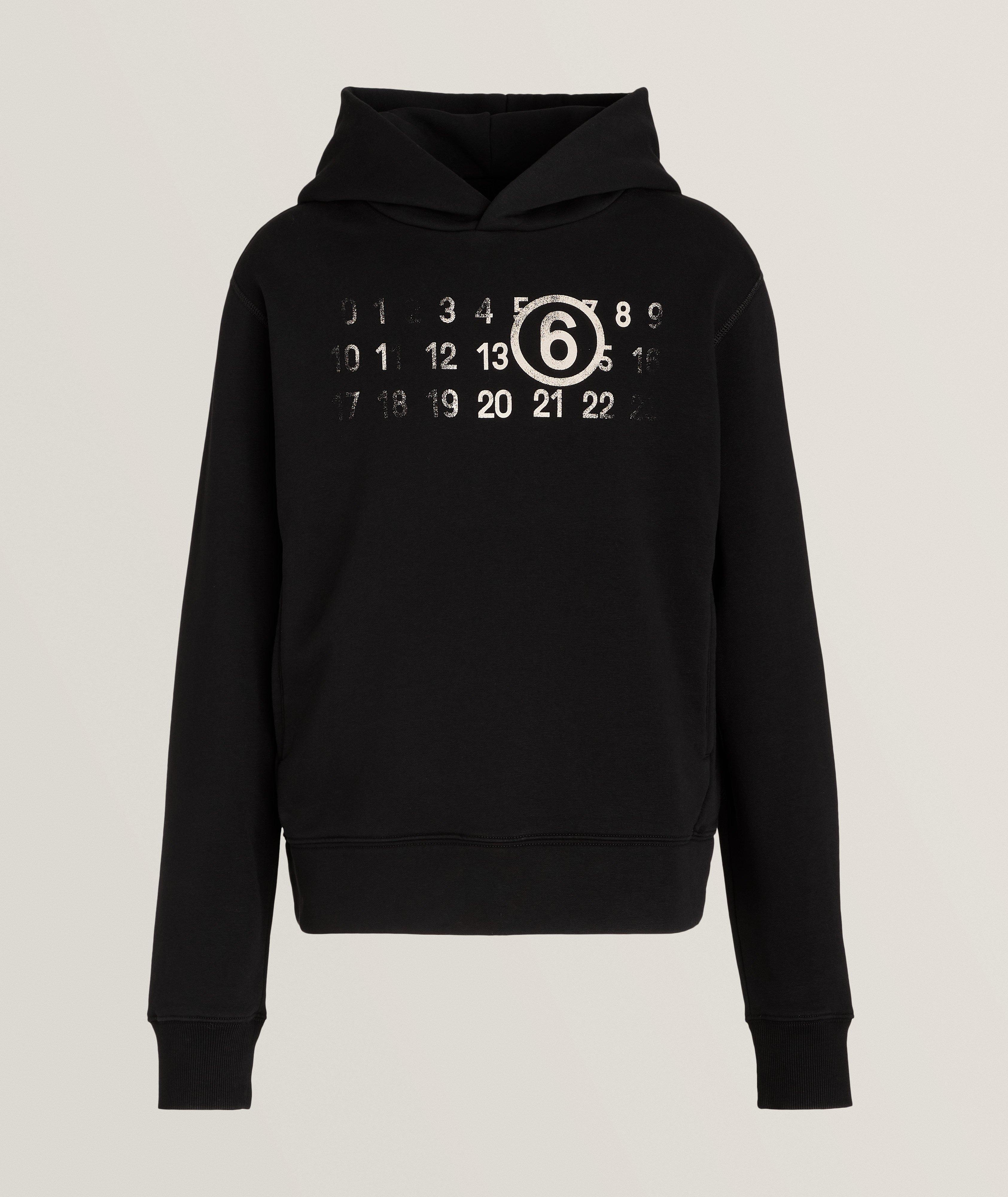 Logo Print Cotton Blend Hooded Sweater  image 0