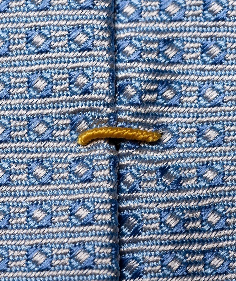 Micro Pattern Silk Tie image 1