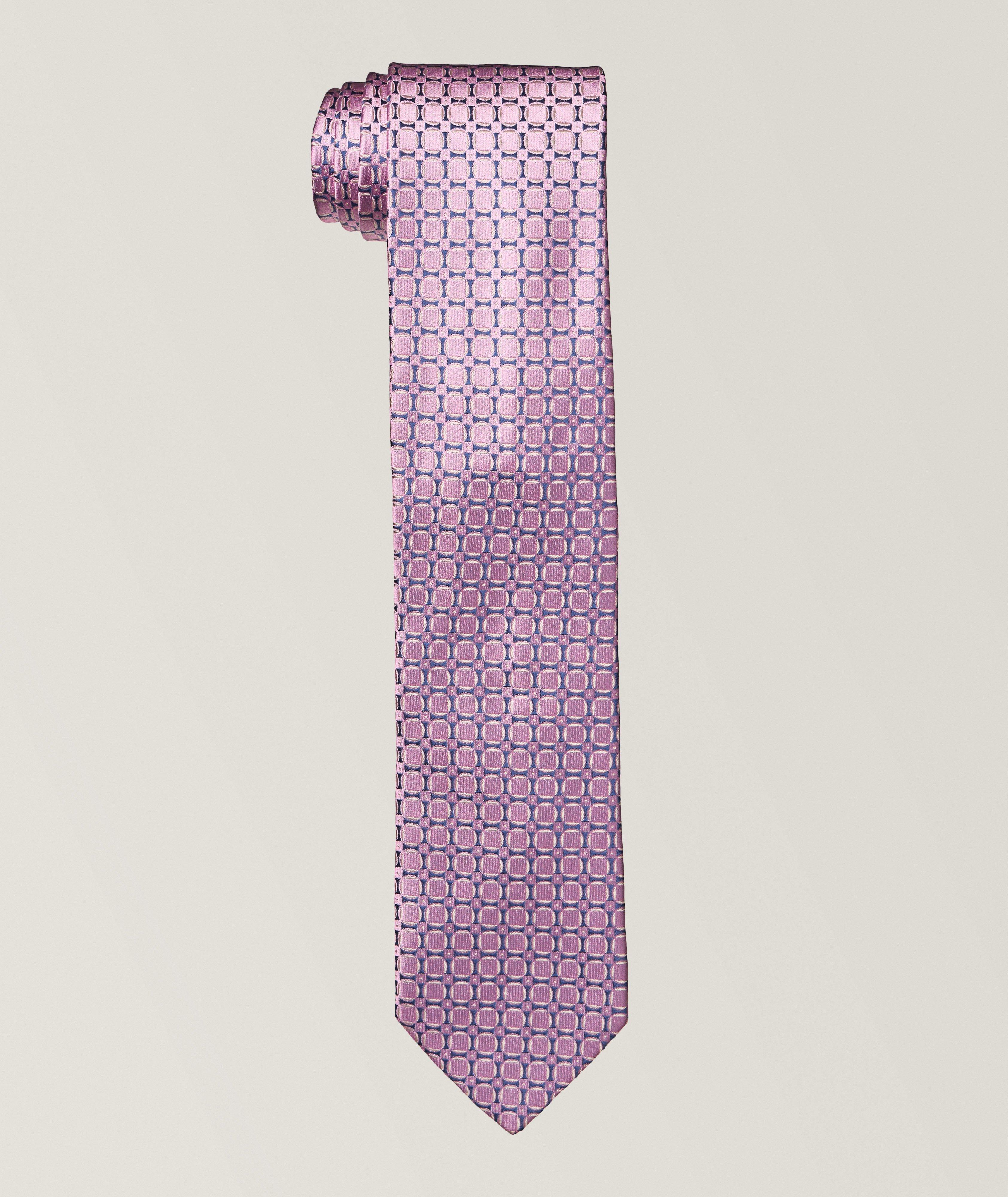 Geometric Silk Tie  image 0