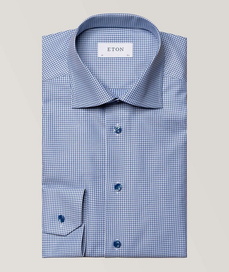 Slim Fit Grid Cotton-Blend Shirt image 0
