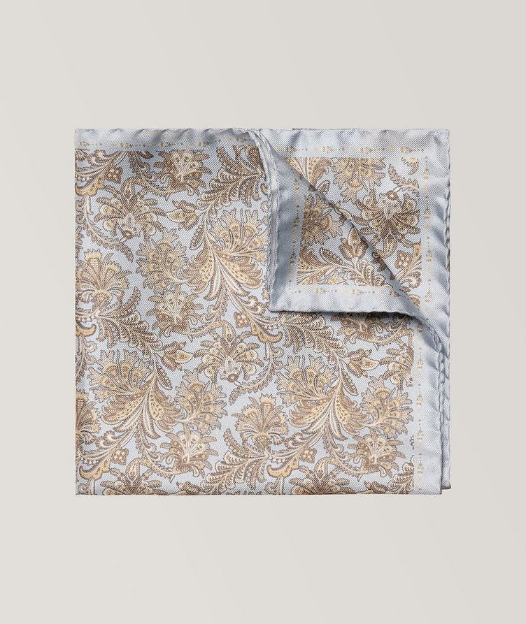 Mouchoir de poche en soie à motif paisley image 1