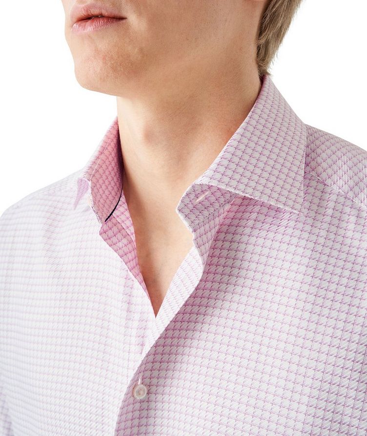 Slim Fit Houndstooth Check Twill Shirt image 3