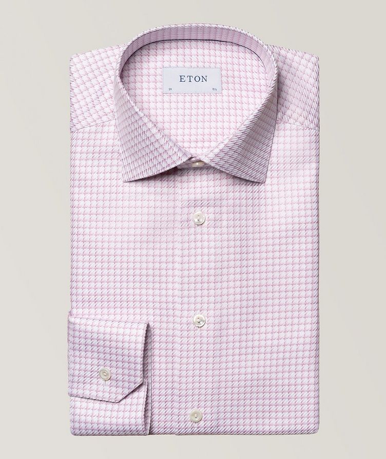 Slim Fit Houndstooth Check Twill Shirt image 0