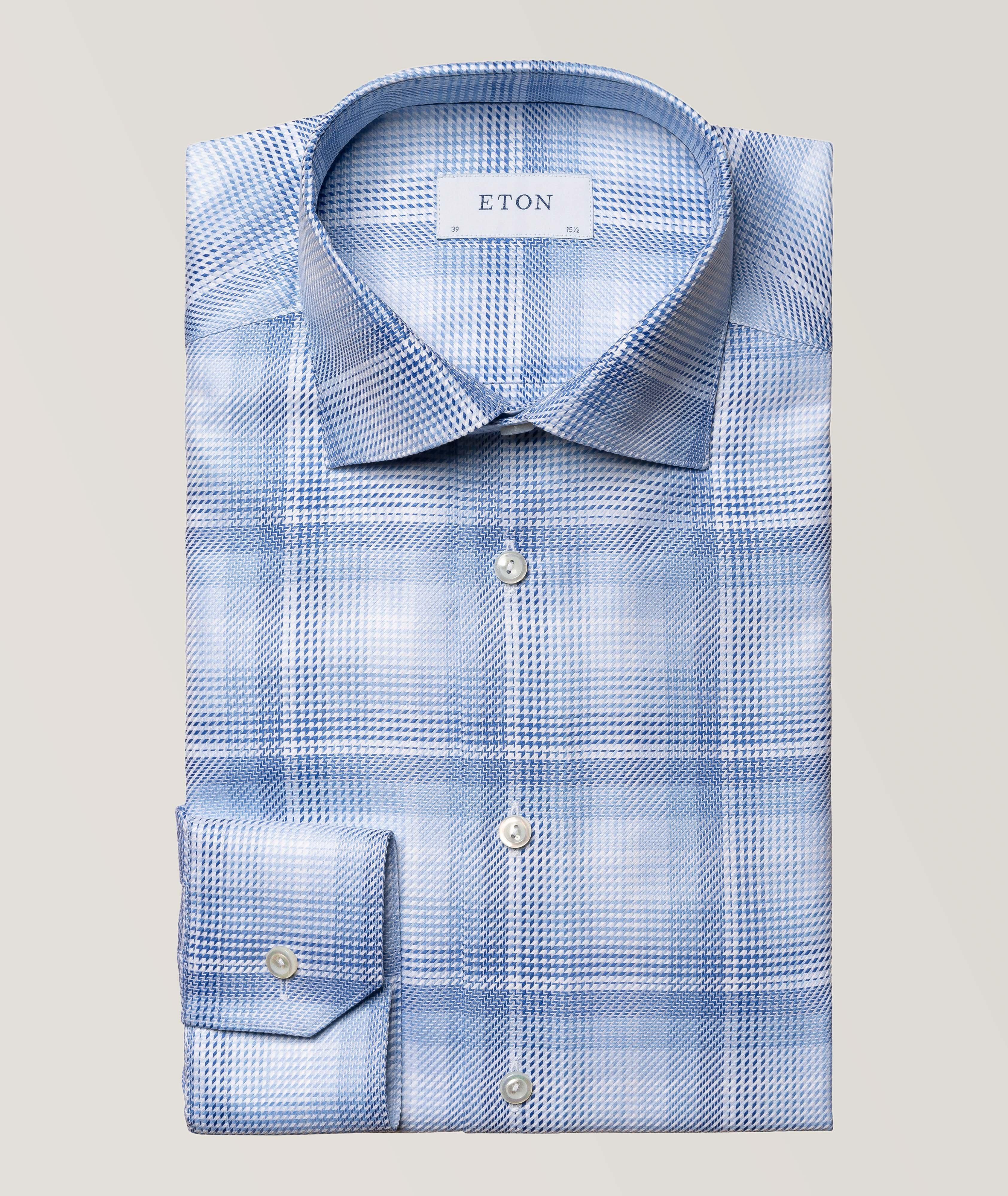 Eton Slim Fit Check Luxe Twill Shirt | Dress Shirts | Harry Rosen