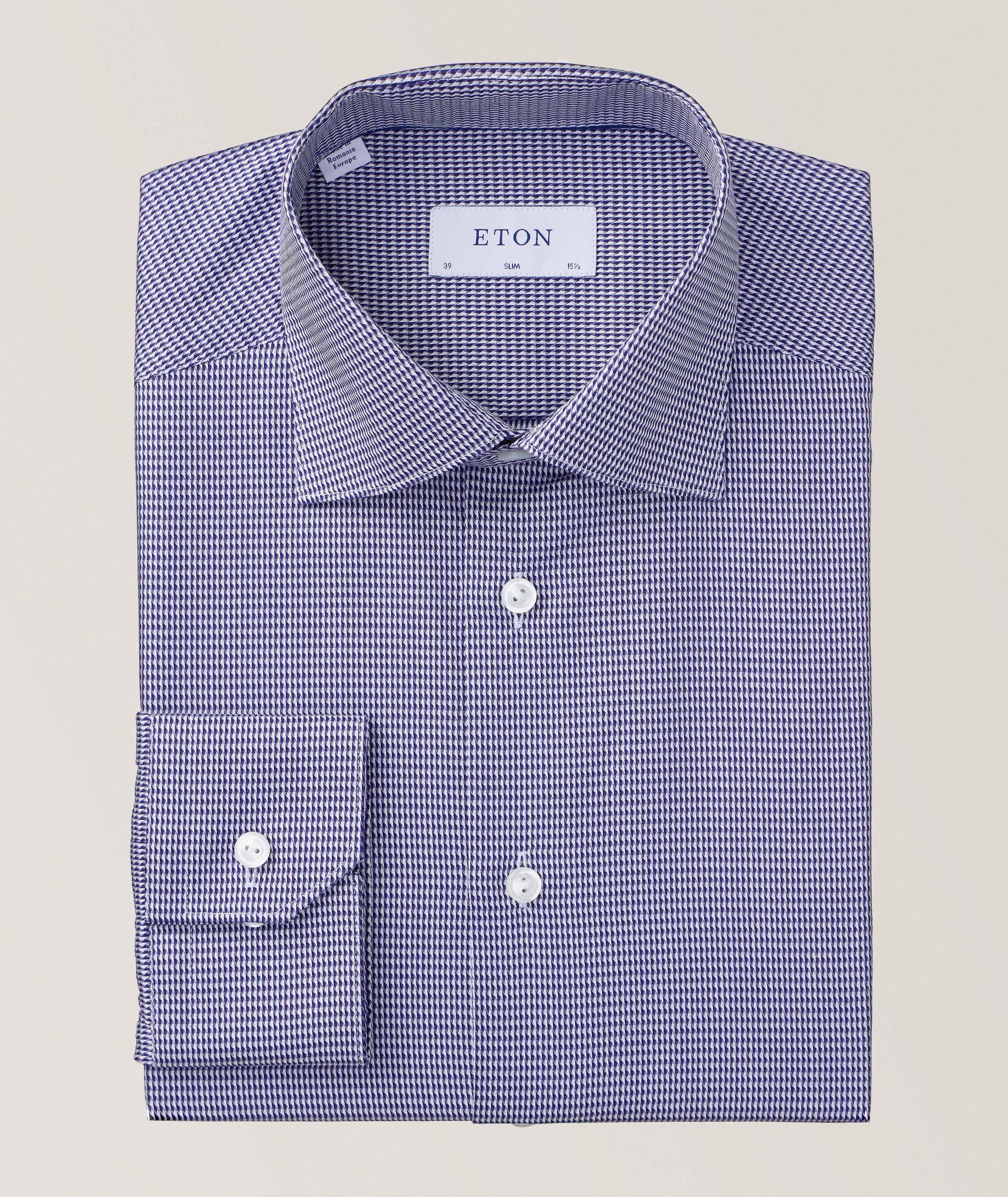 Slim Fit Textured Dress Shirt image 0