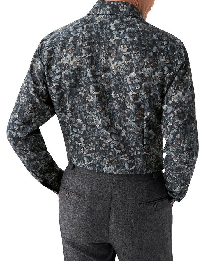 Chemise habillée en laine mérinos à motif floral image 2