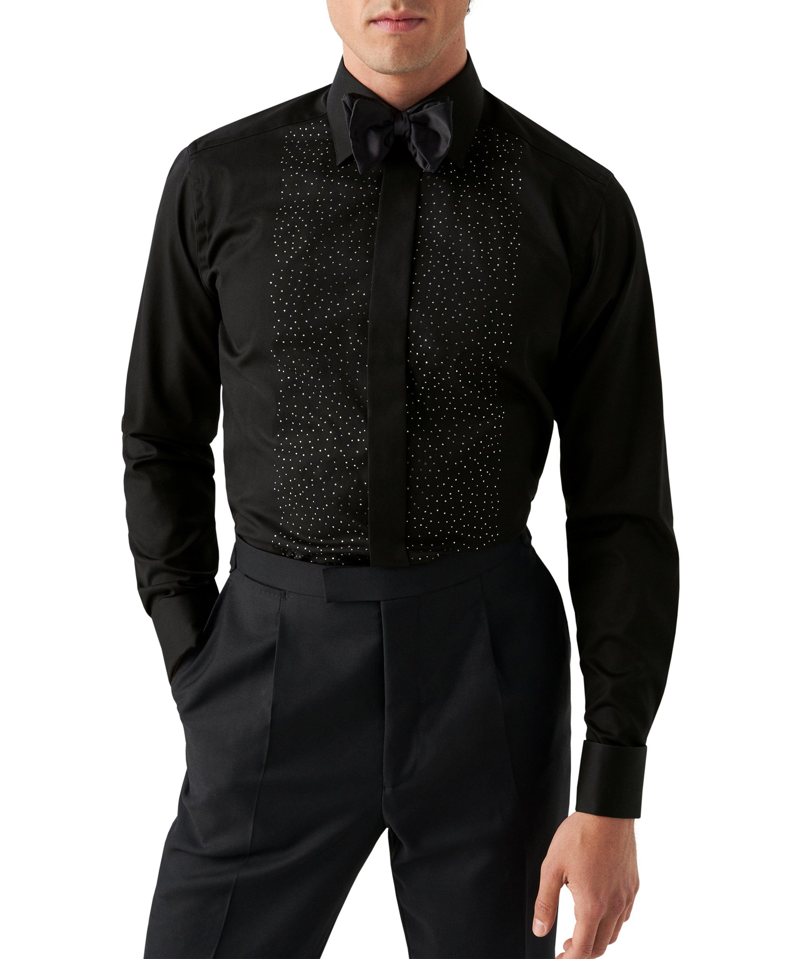 Slim-Fit Twill Formal Shirt with Swarovski Crystals image 5