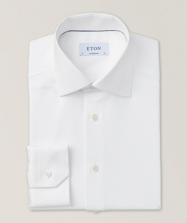 Contemporary Fit Twill Cotton-Tencel Dress Shirt image 0
