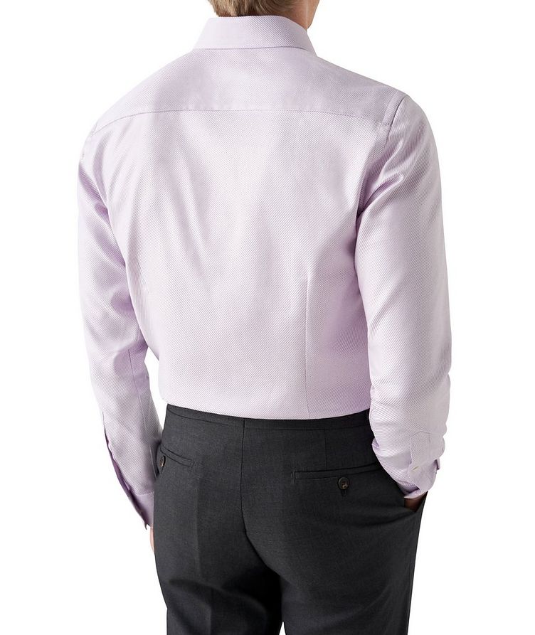 Chemise habillée en coton et en lyocell à rayures diagonales image 2