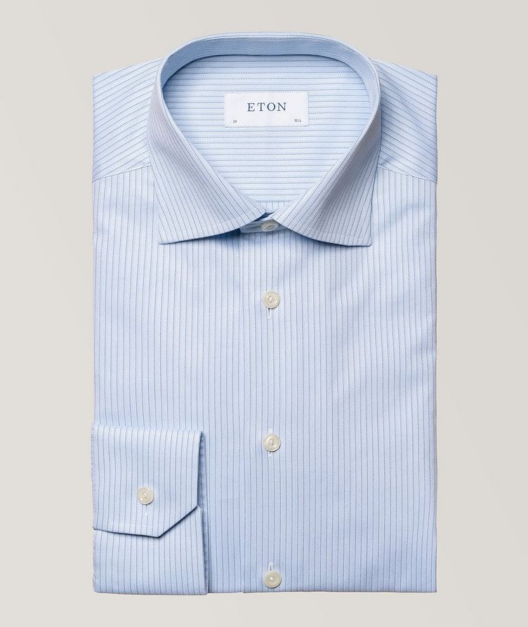 Contemporary Fit Striped Twill Shirt image 0