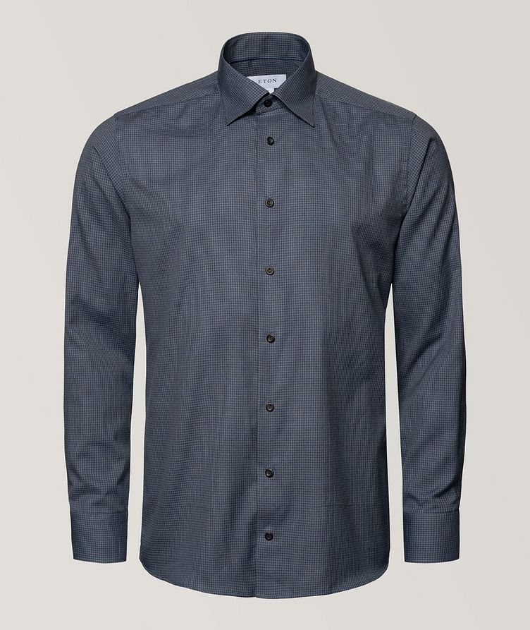 Contemporary Fit Micro Check Flannel Shirt image 2