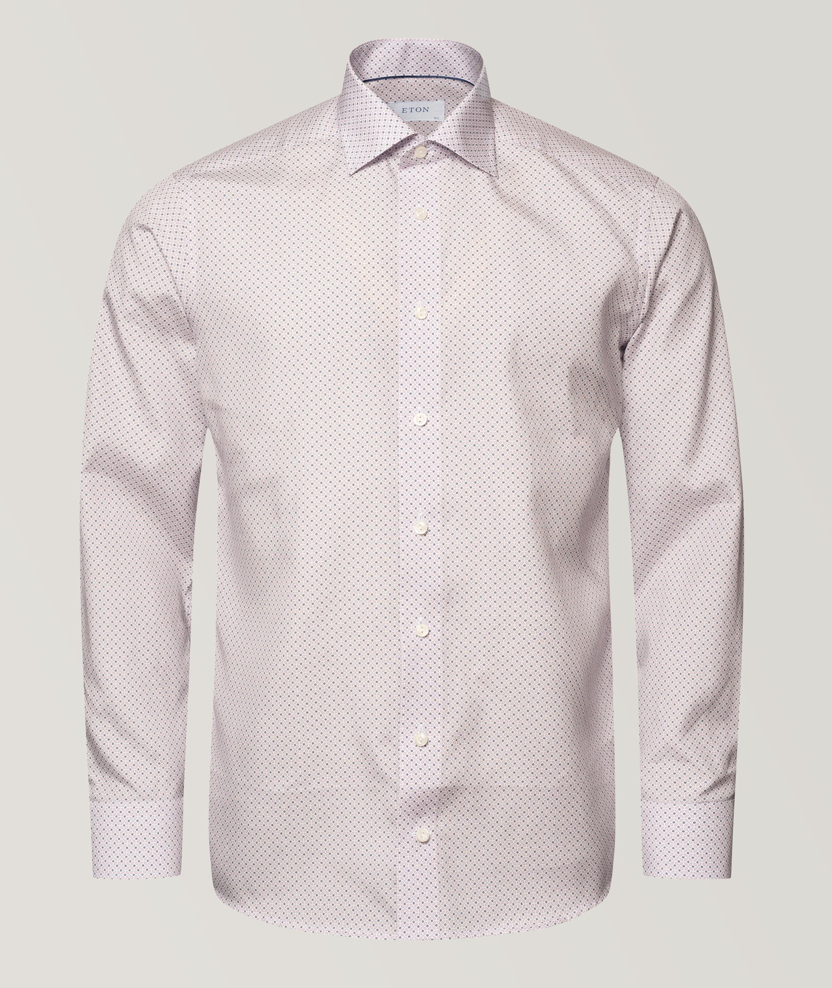 White floral hot sale dress shirt