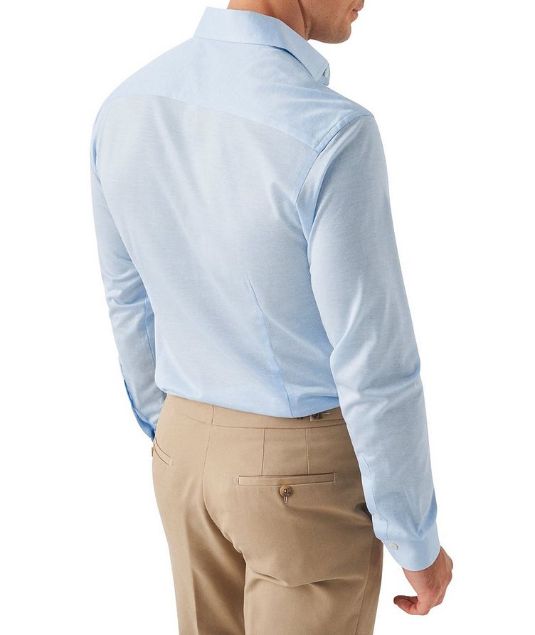 Slim Fit Neat Pattern Knit Sport Shirt image 2
